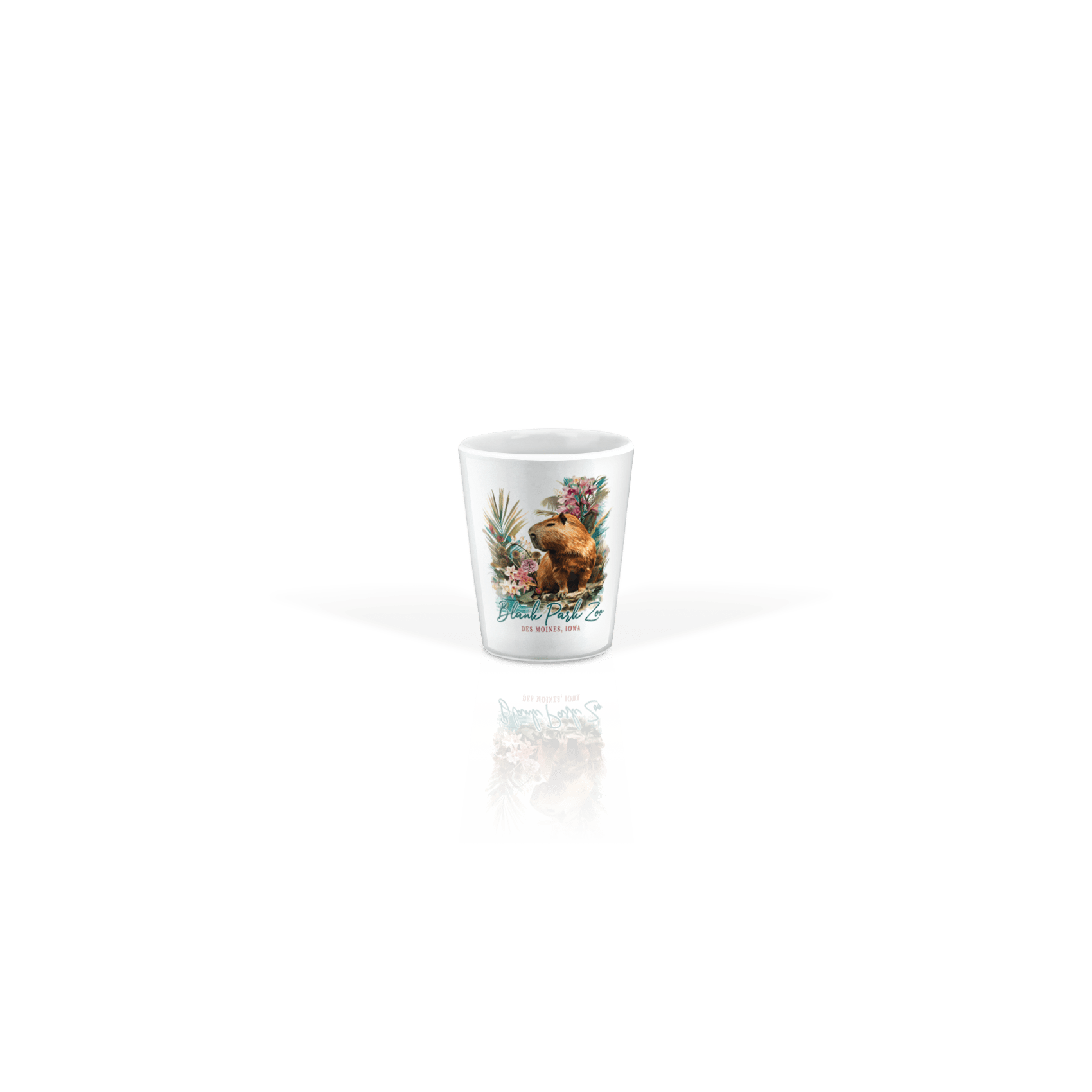 Ceramic Shot Glass 2oz White