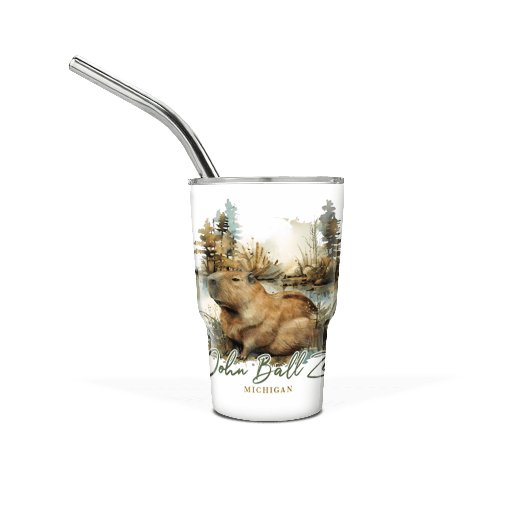 Mini 3 oz Tumbler with Straw