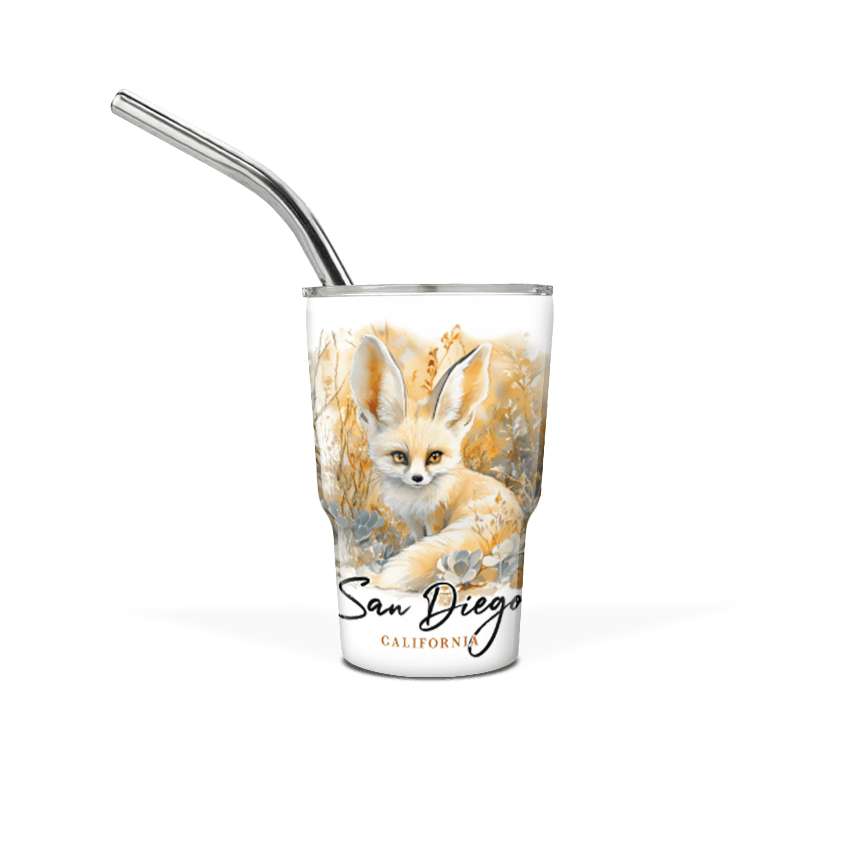 Mini 3 oz Tumbler with Straw