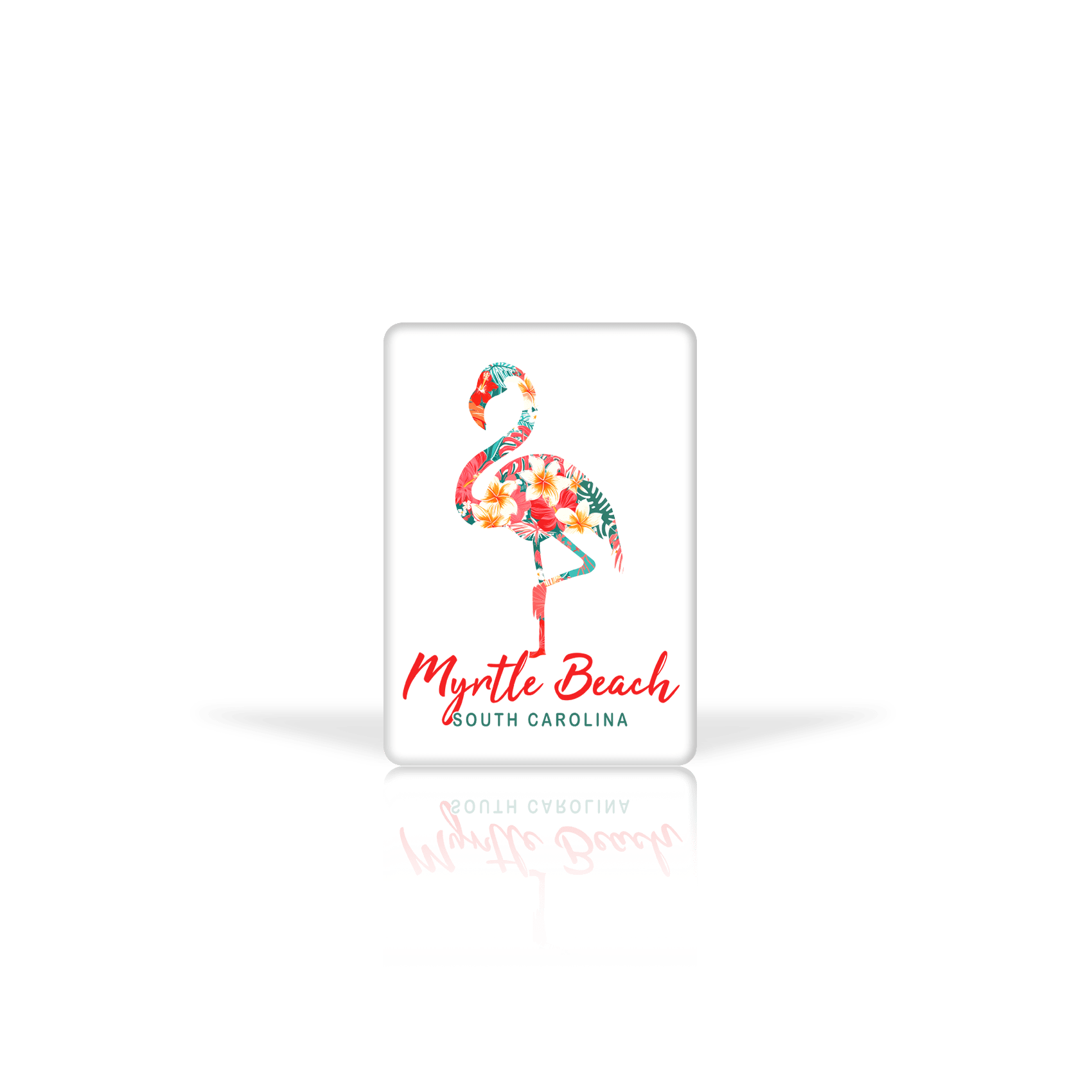 Modern Floral Flamingo