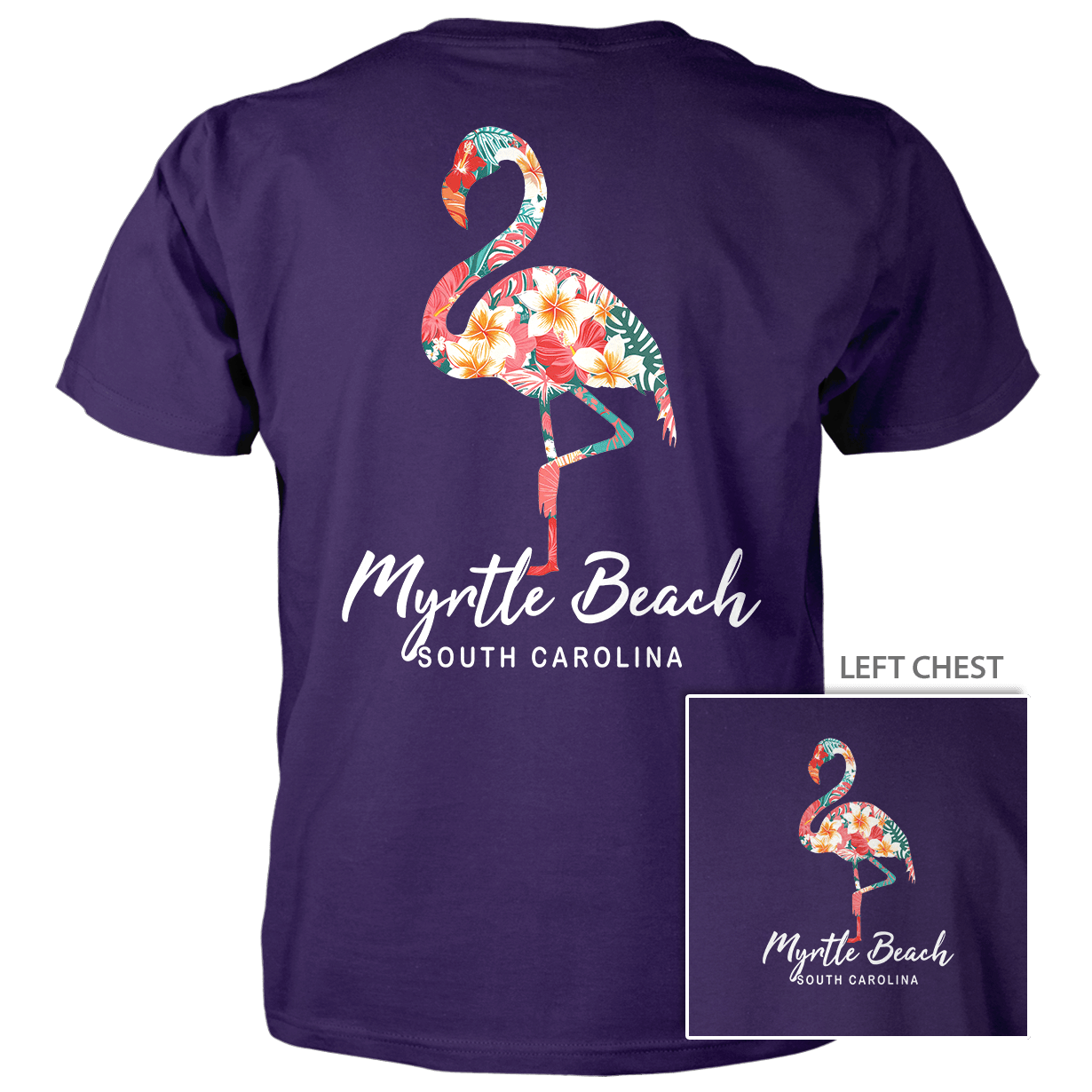 Modern Floral Flamingo