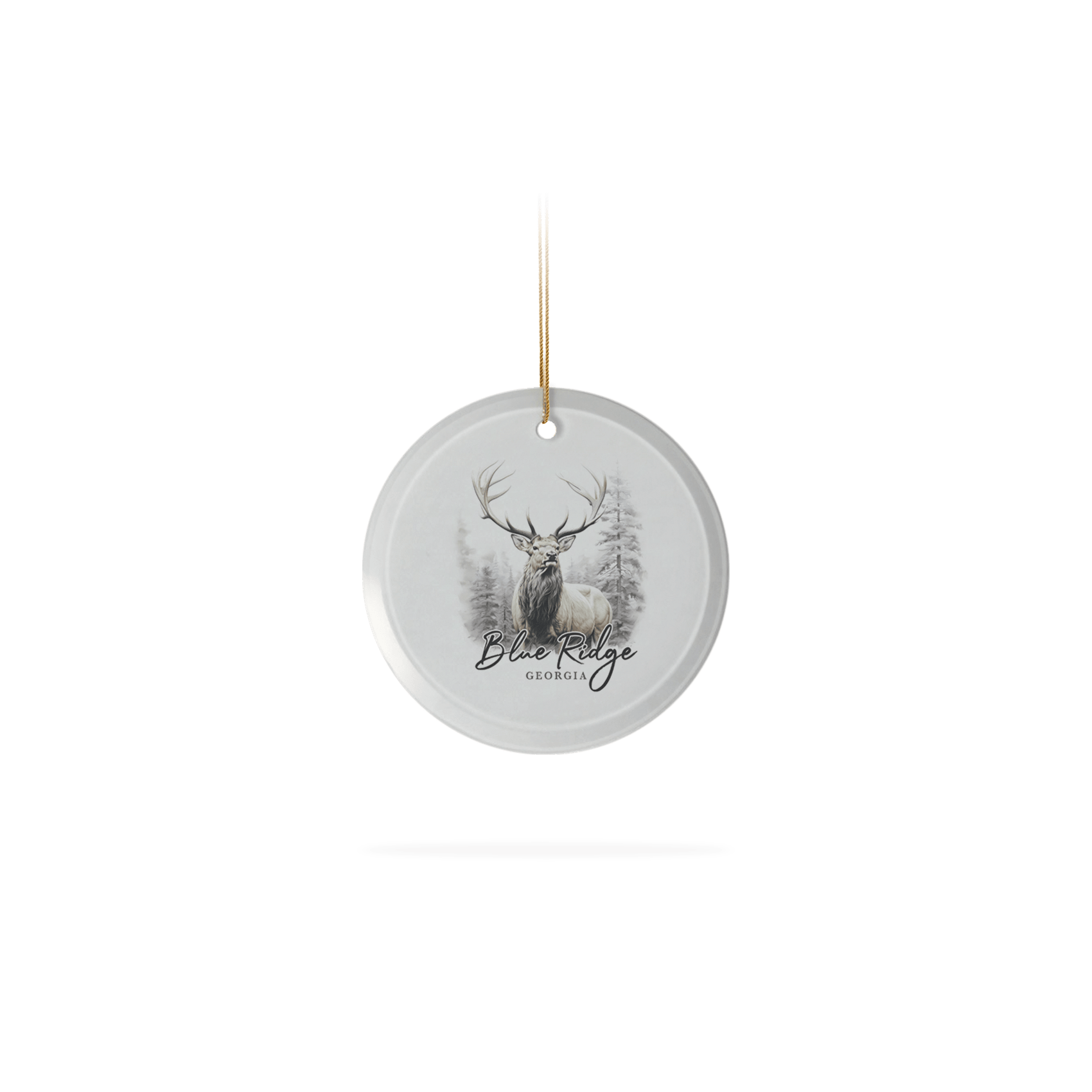 Frosted Glass Ornament 3.5"