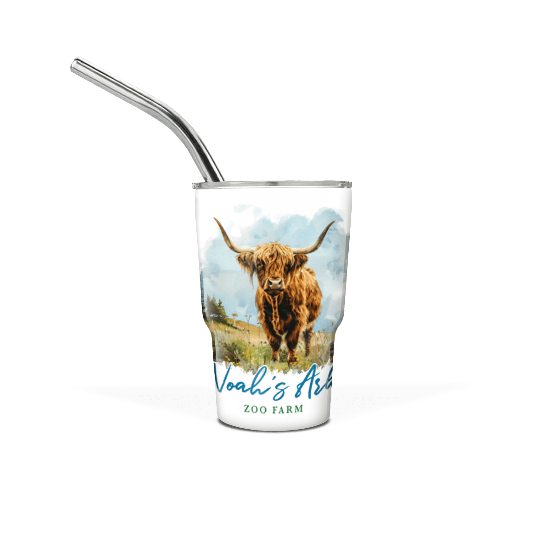 Mini 3 oz Tumbler with Straw