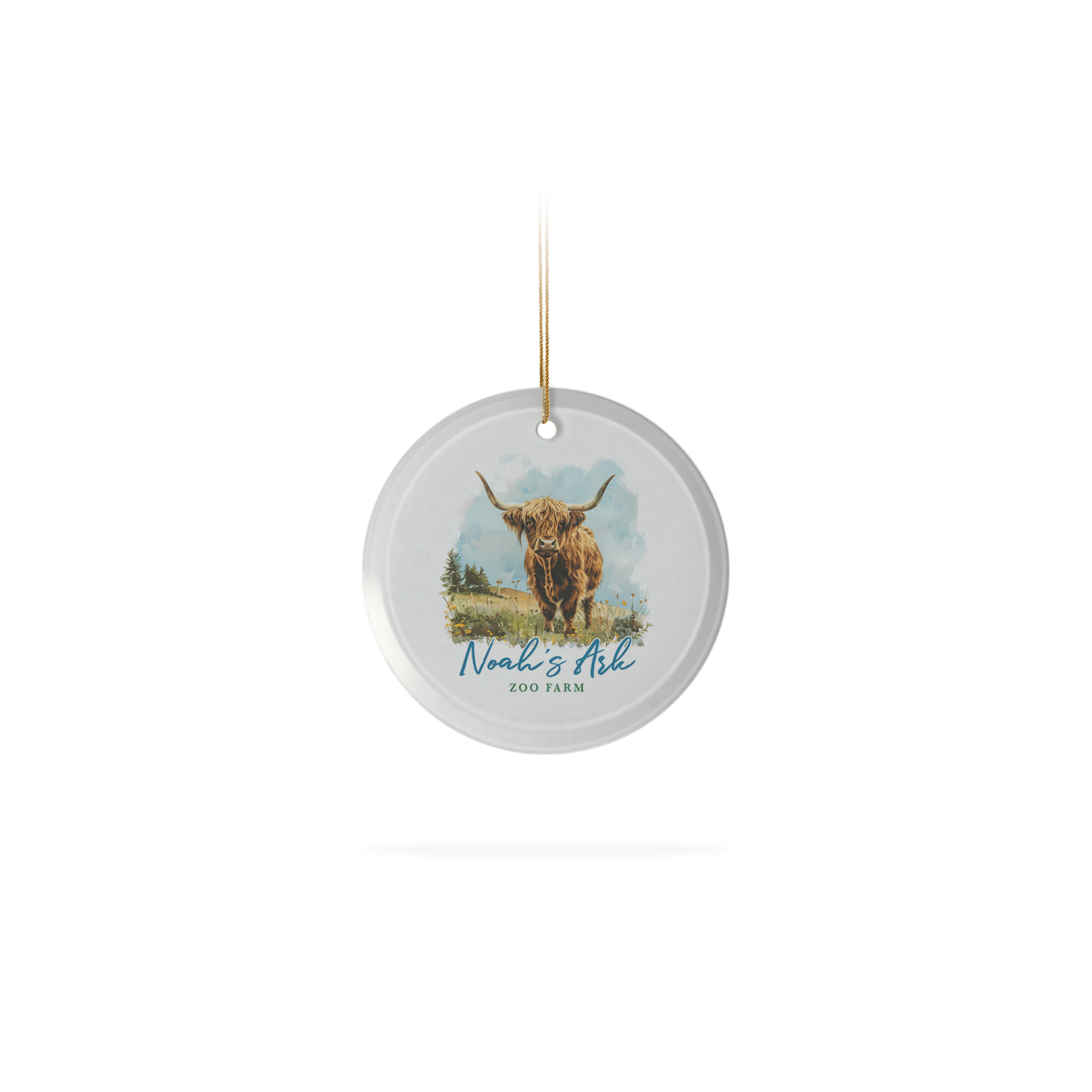 Frosted Glass Ornament 3.5"