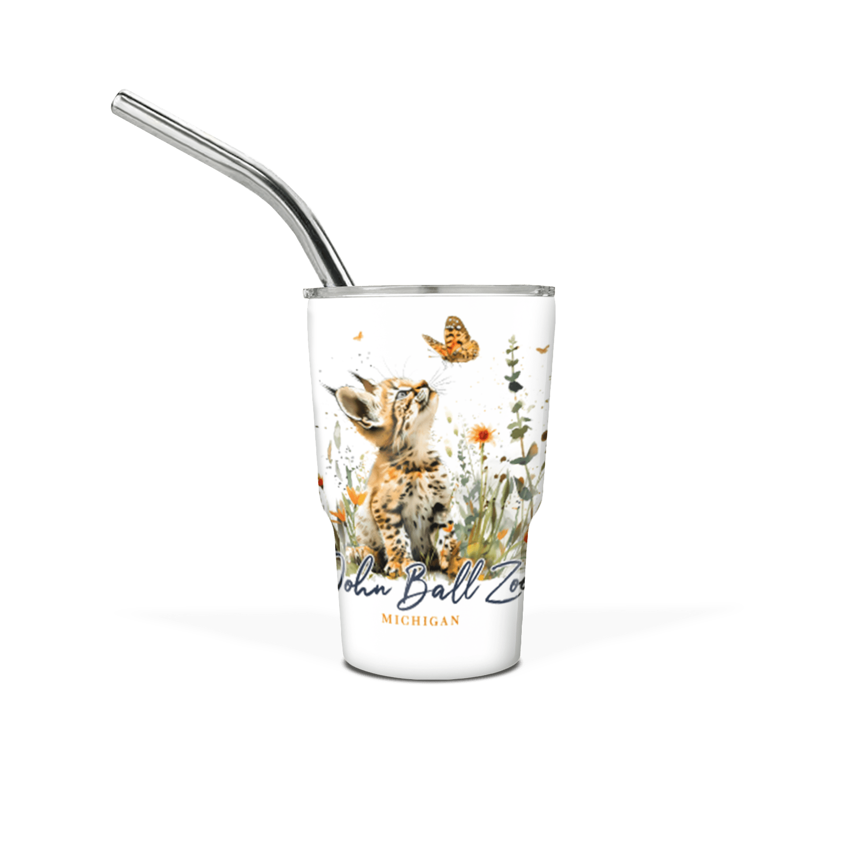 Mini 3 oz Tumbler with Straw