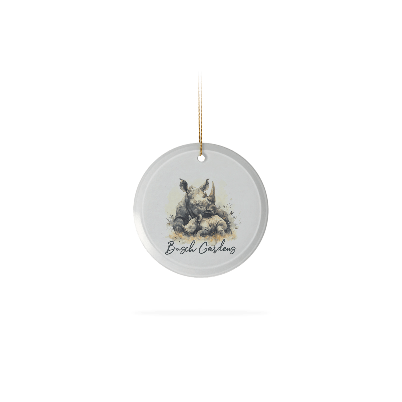 Frosted Glass Ornament 3.5"