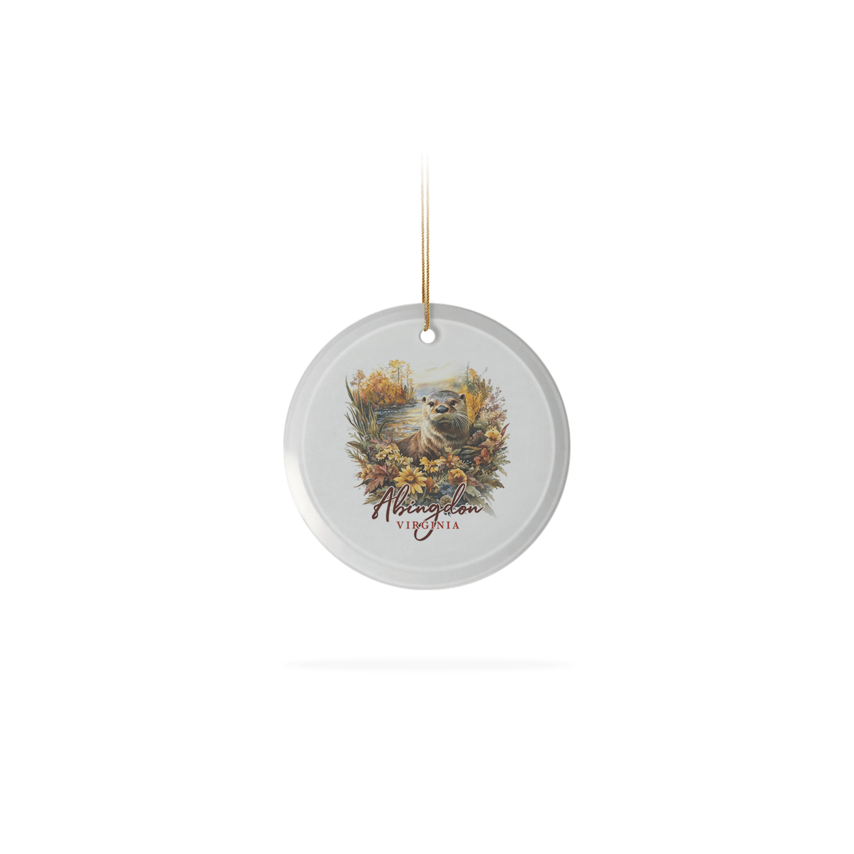 Frosted Glass Ornament 3.5"