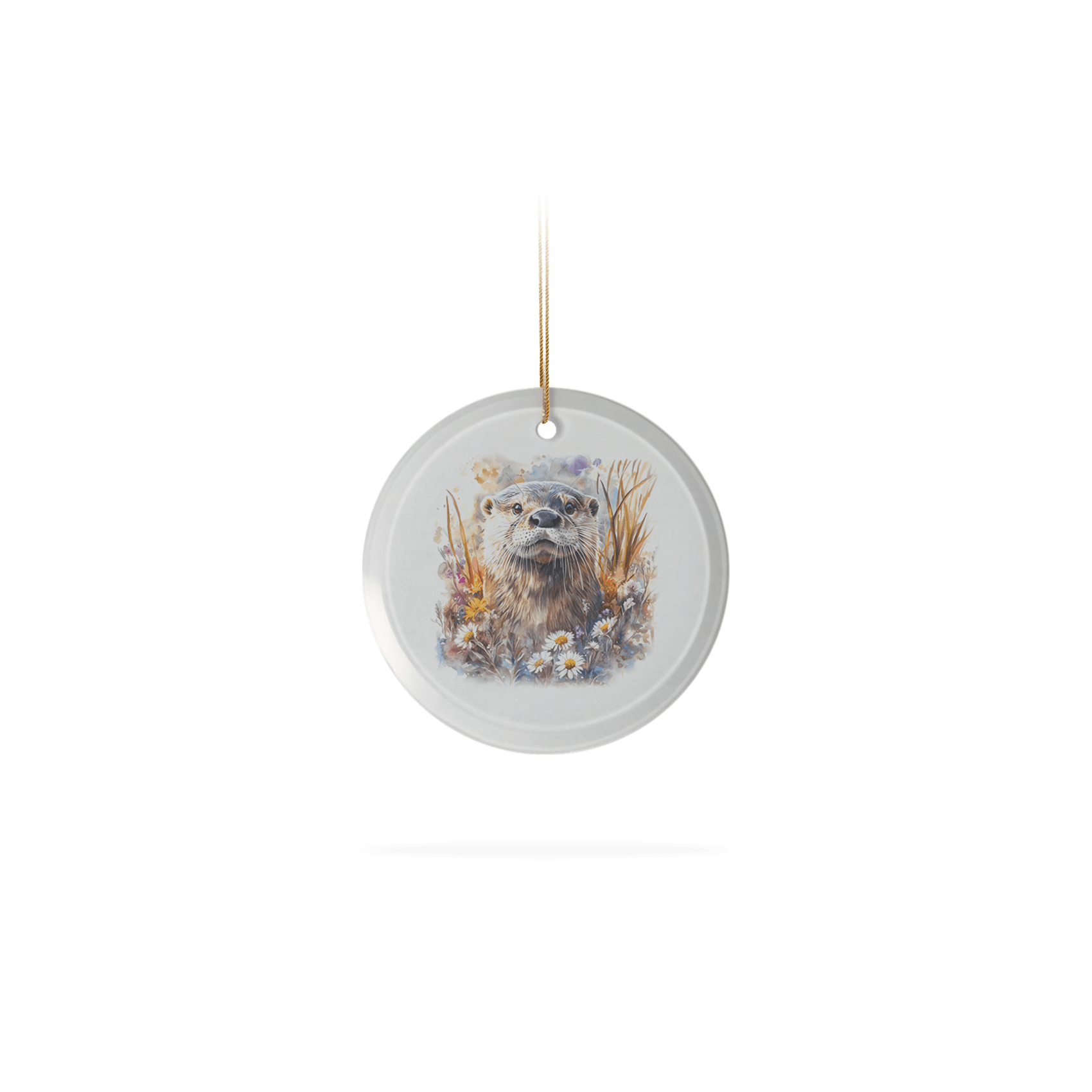 Frosted Glass Ornament 3.5"