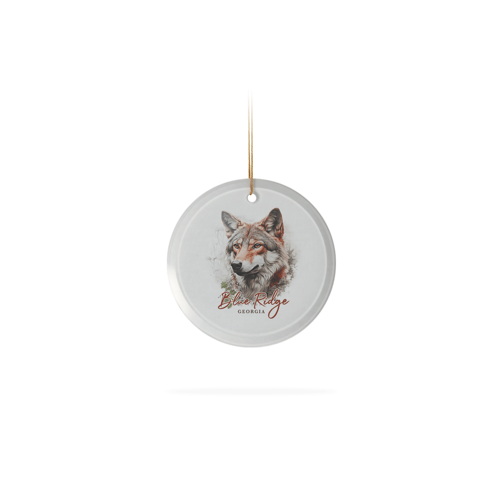 Frosted Glass Ornament 3.5"