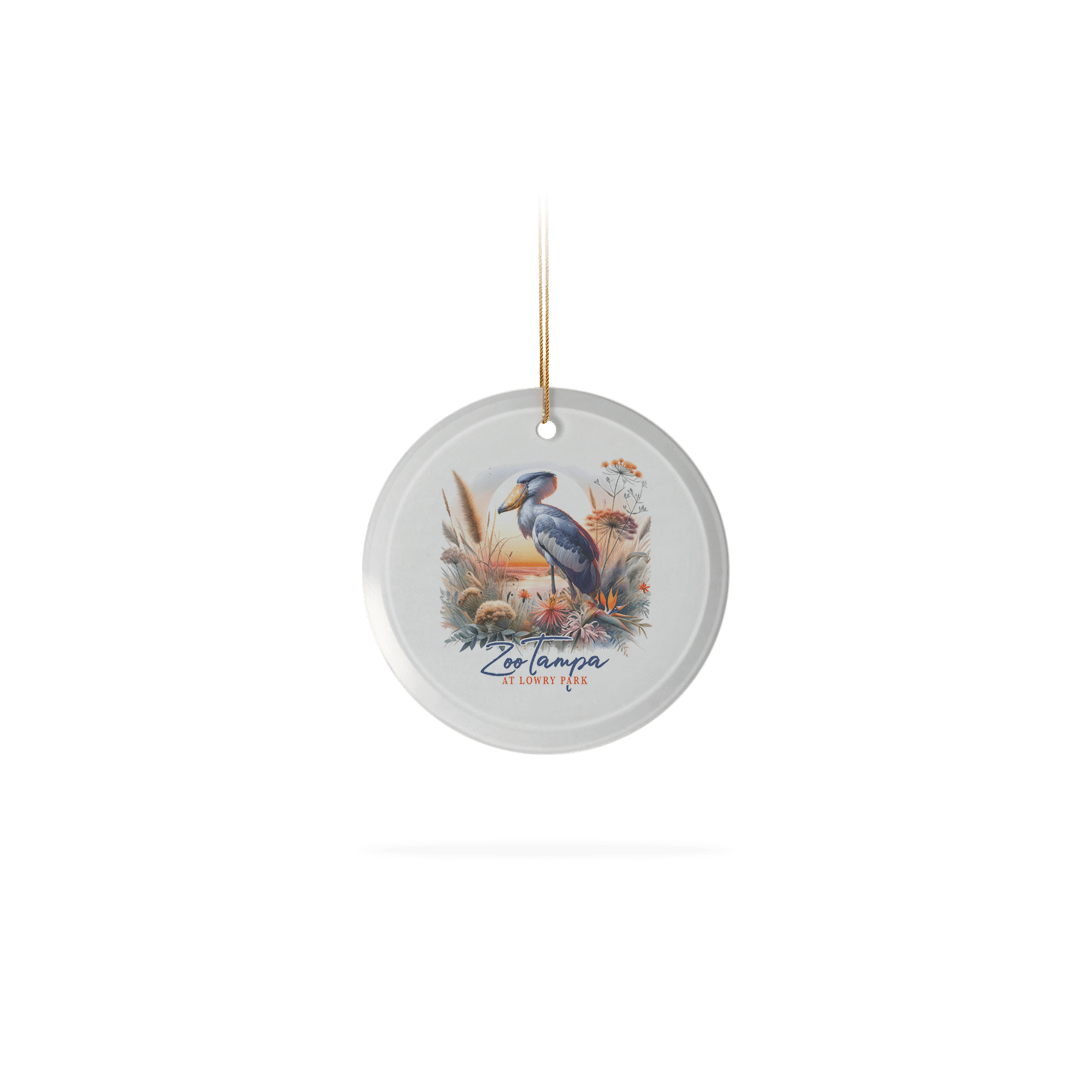 Frosted Glass Ornament 3.5"