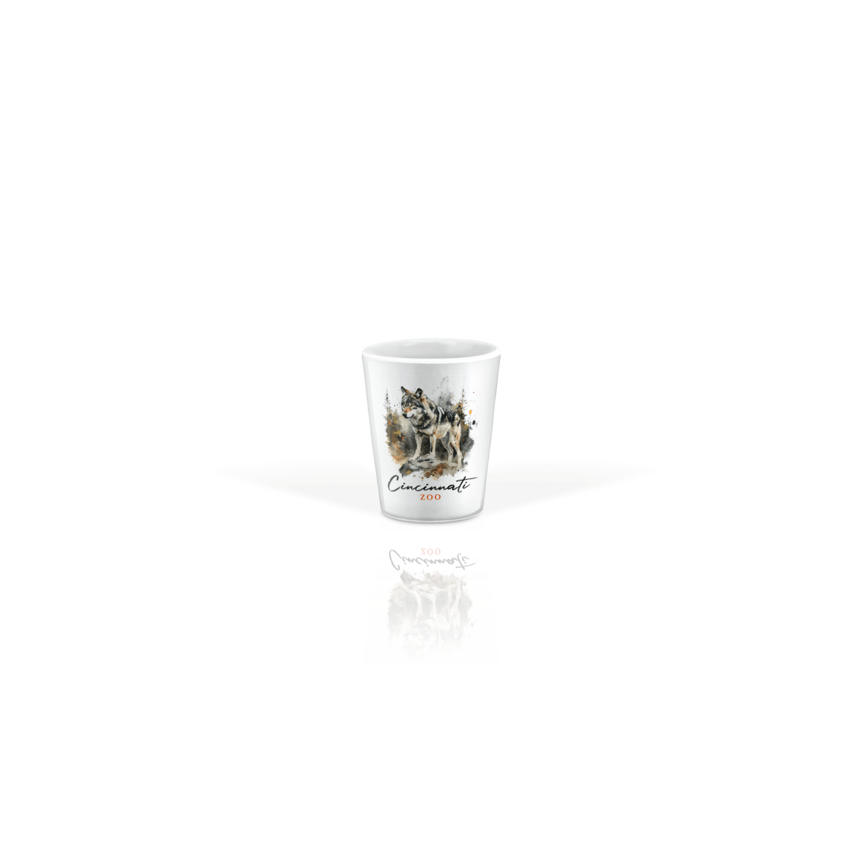 Ceramic Shot Glass 2oz White