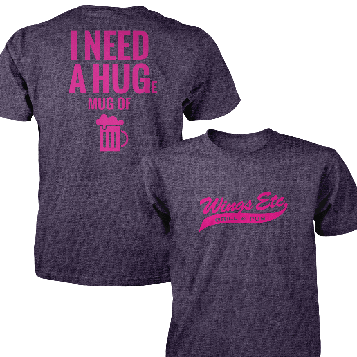 Need Hug Fuscia