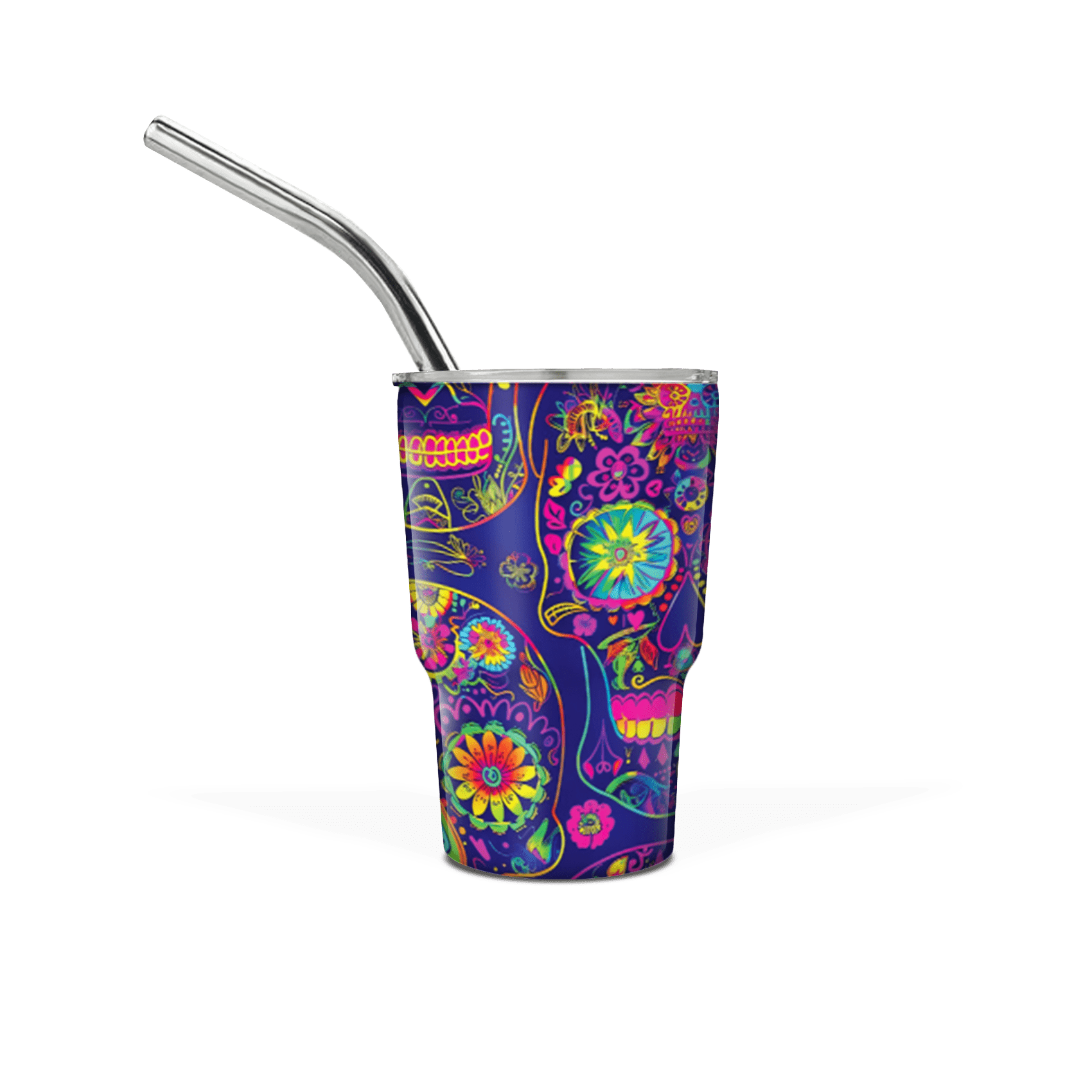 Neon Sugar Skull Fiesta