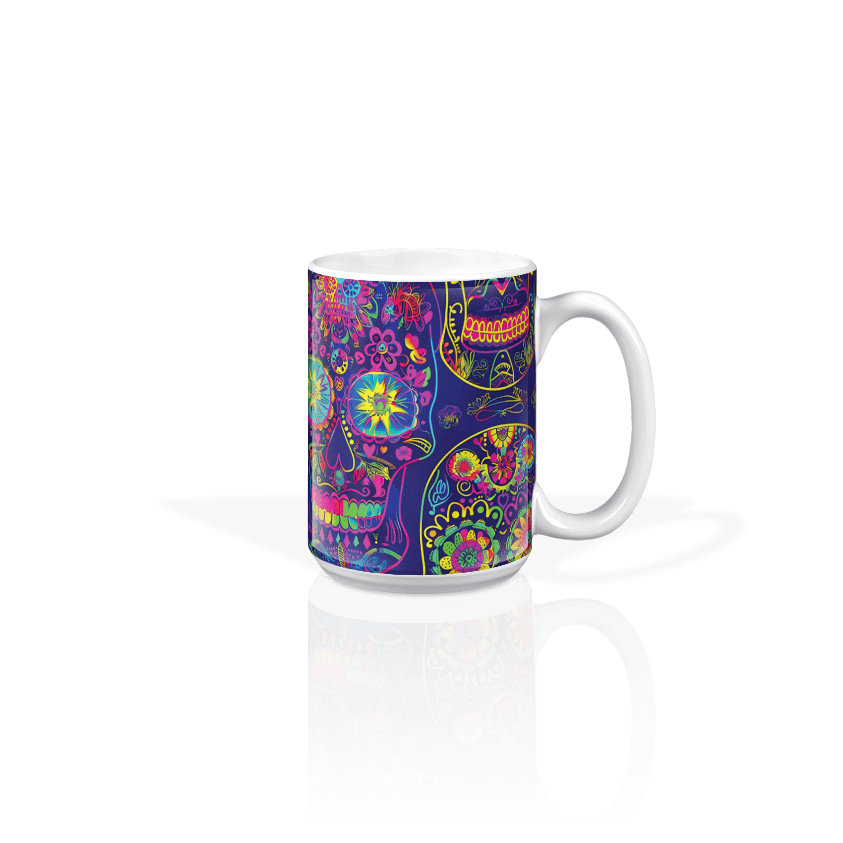 Neon Sugar Skull Fiesta