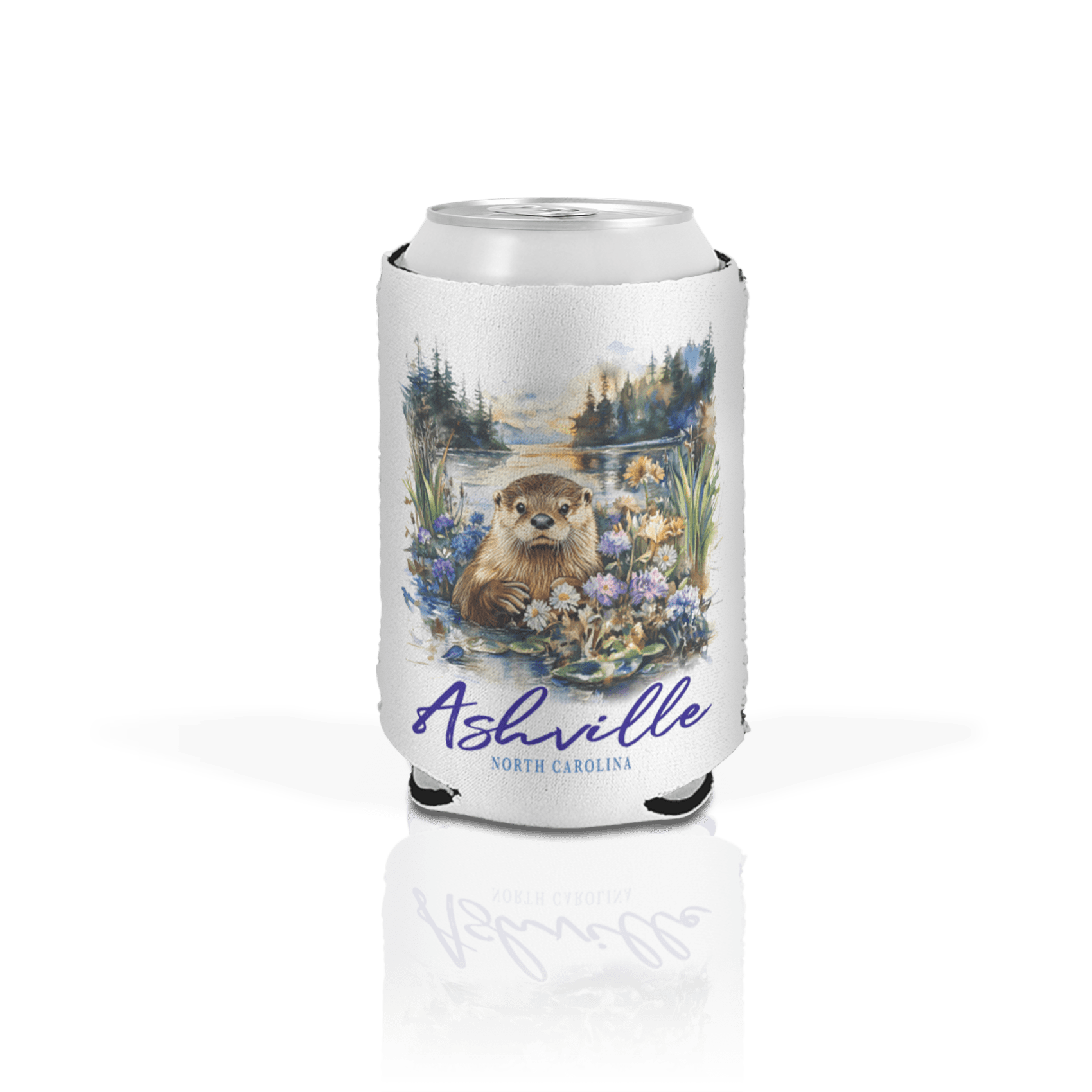 Otter Masterpiece Purple Flowers