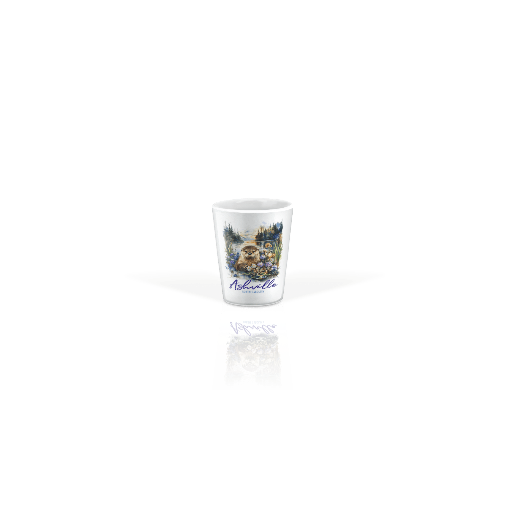 Ceramic Shot Glass 2oz White