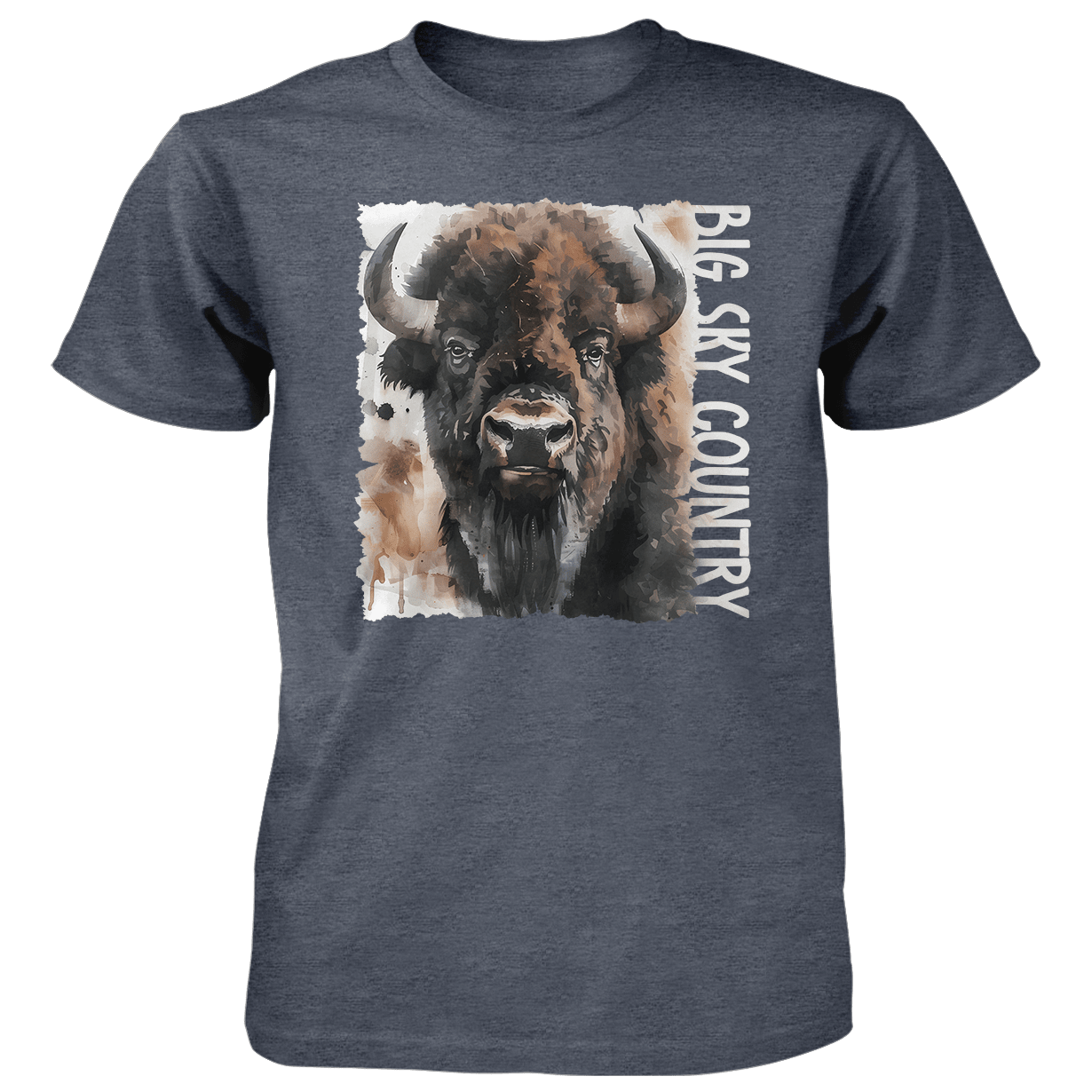 Poster Bison Splatter