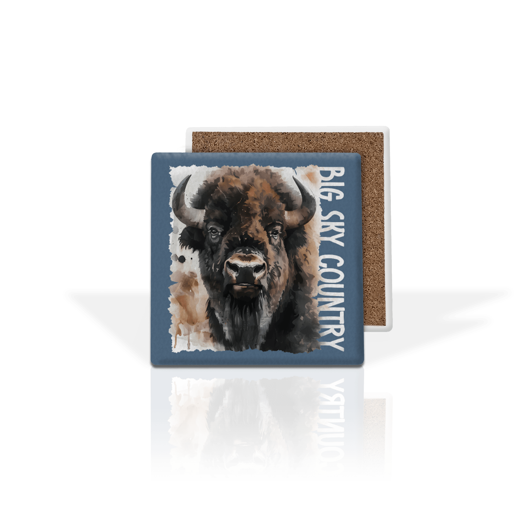 Poster Bison Splatter