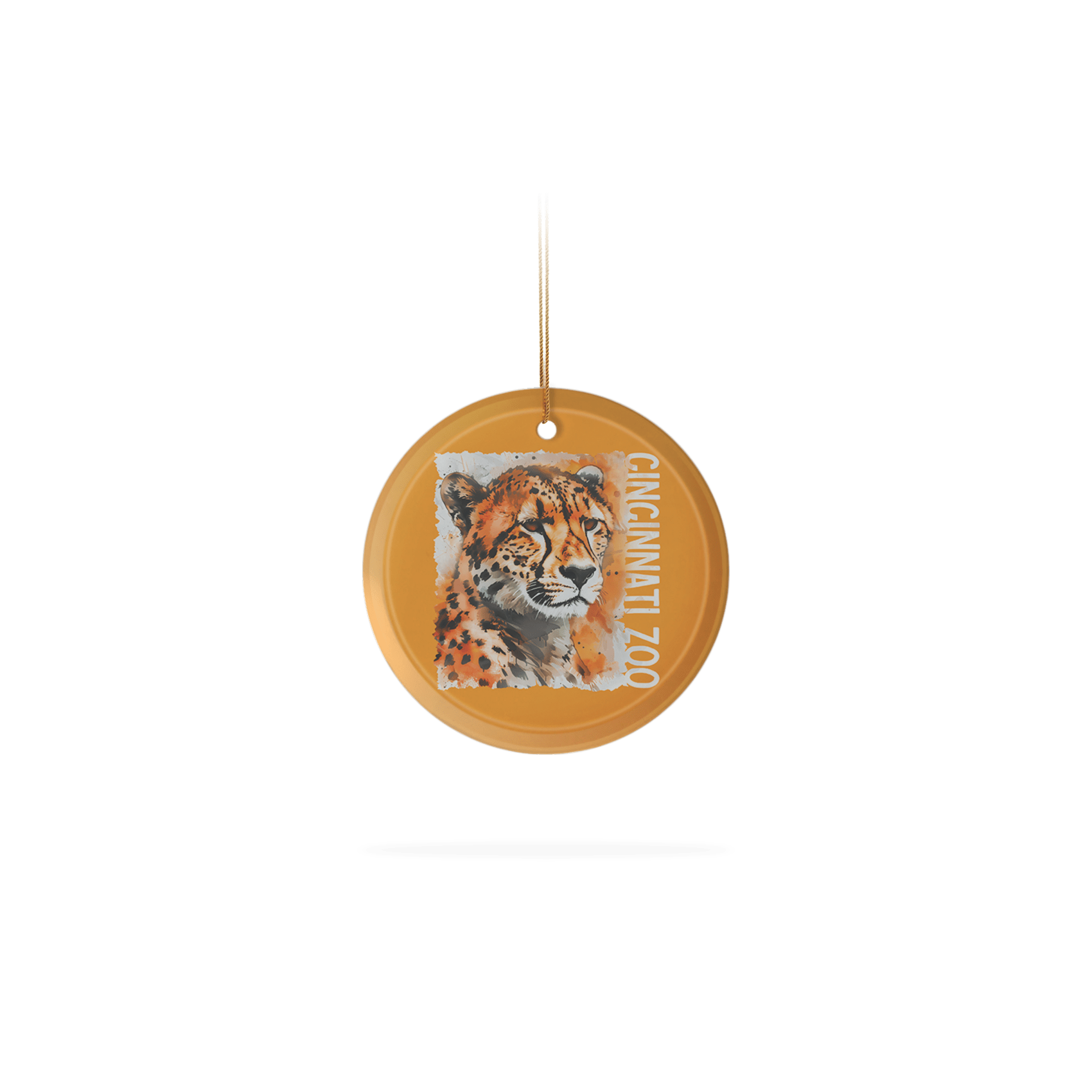 Frosted Glass Ornament 3.5"
