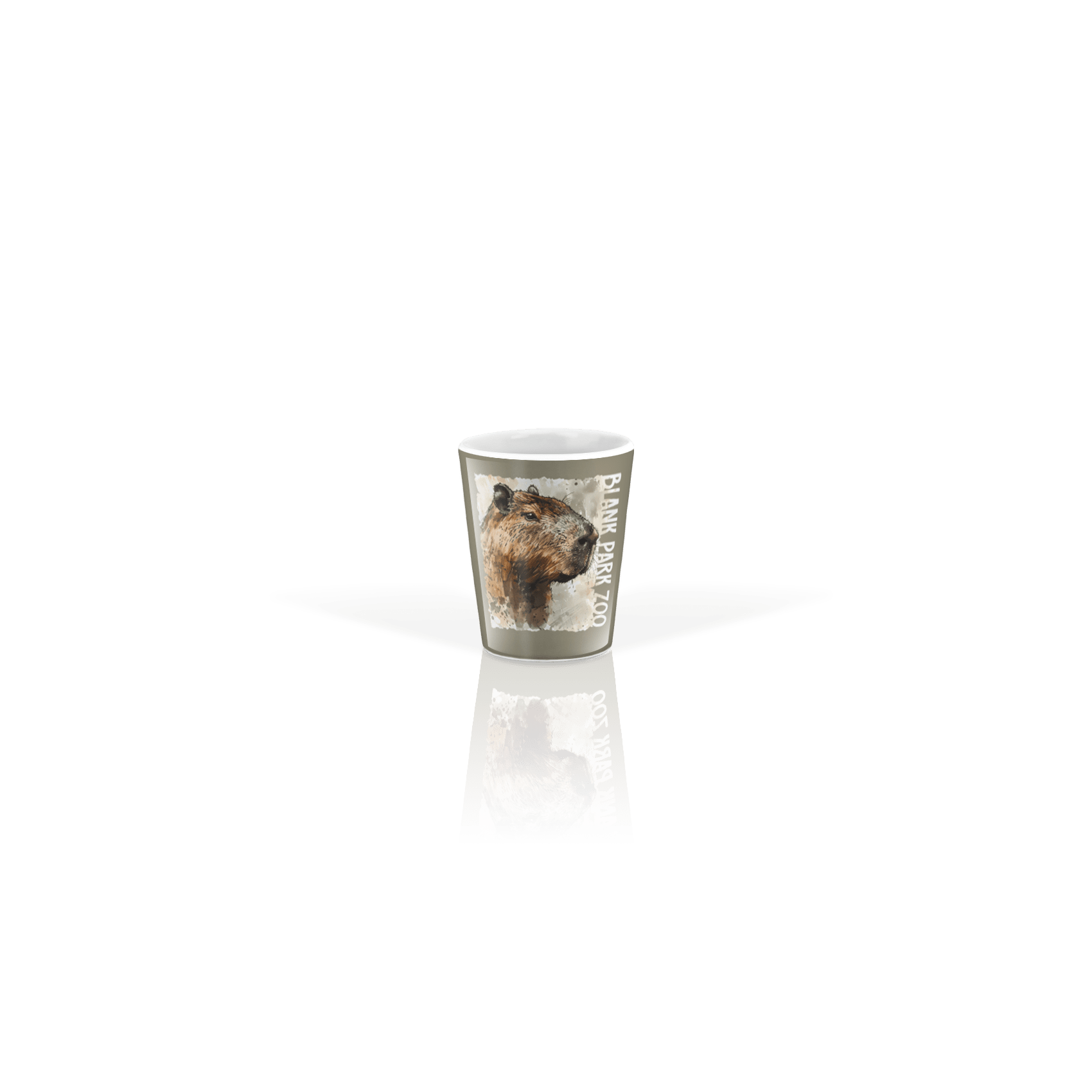 Ceramic Shot Glass 2oz White