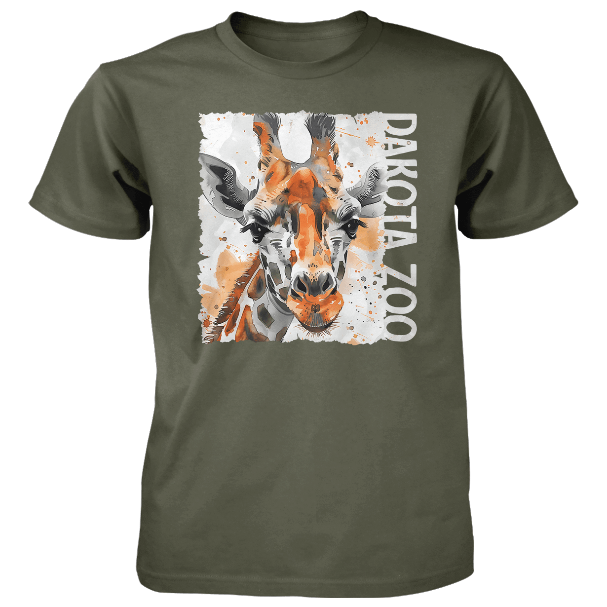 Poster Giraffe Splatter
