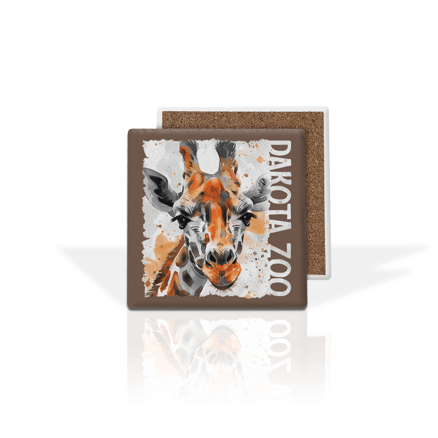 Poster Giraffe Splatter