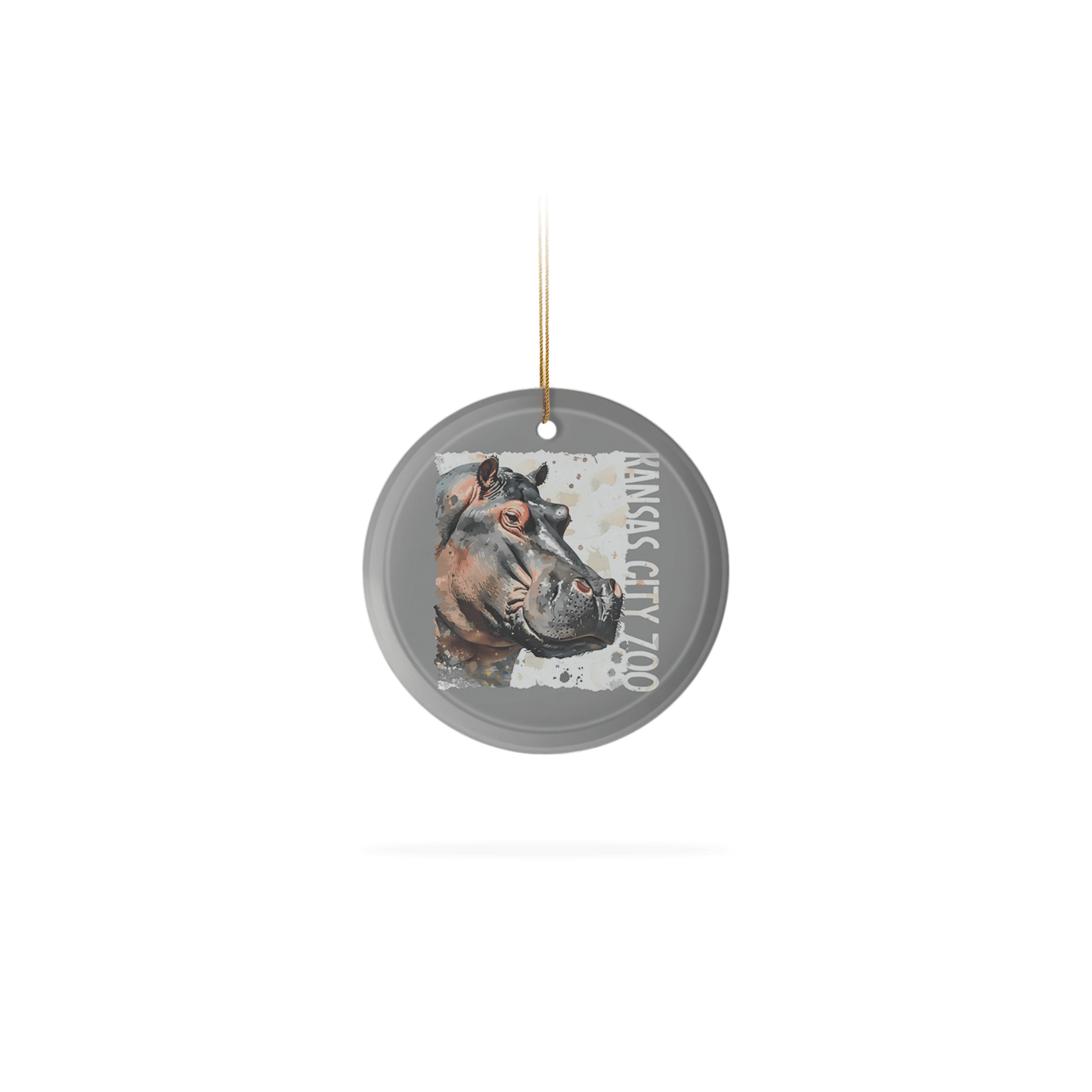 Frosted Glass Ornament 3.5"