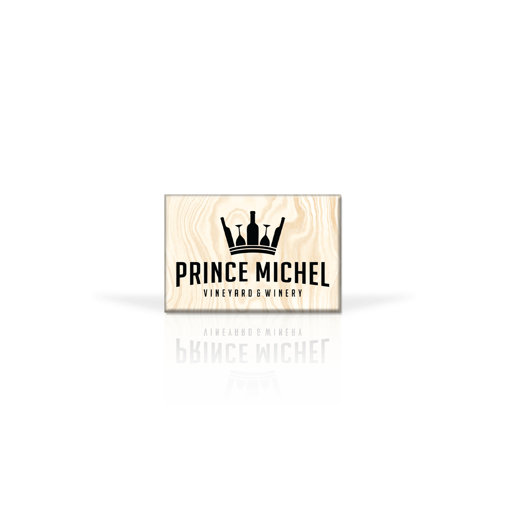 Prince Michel Logo on Birch