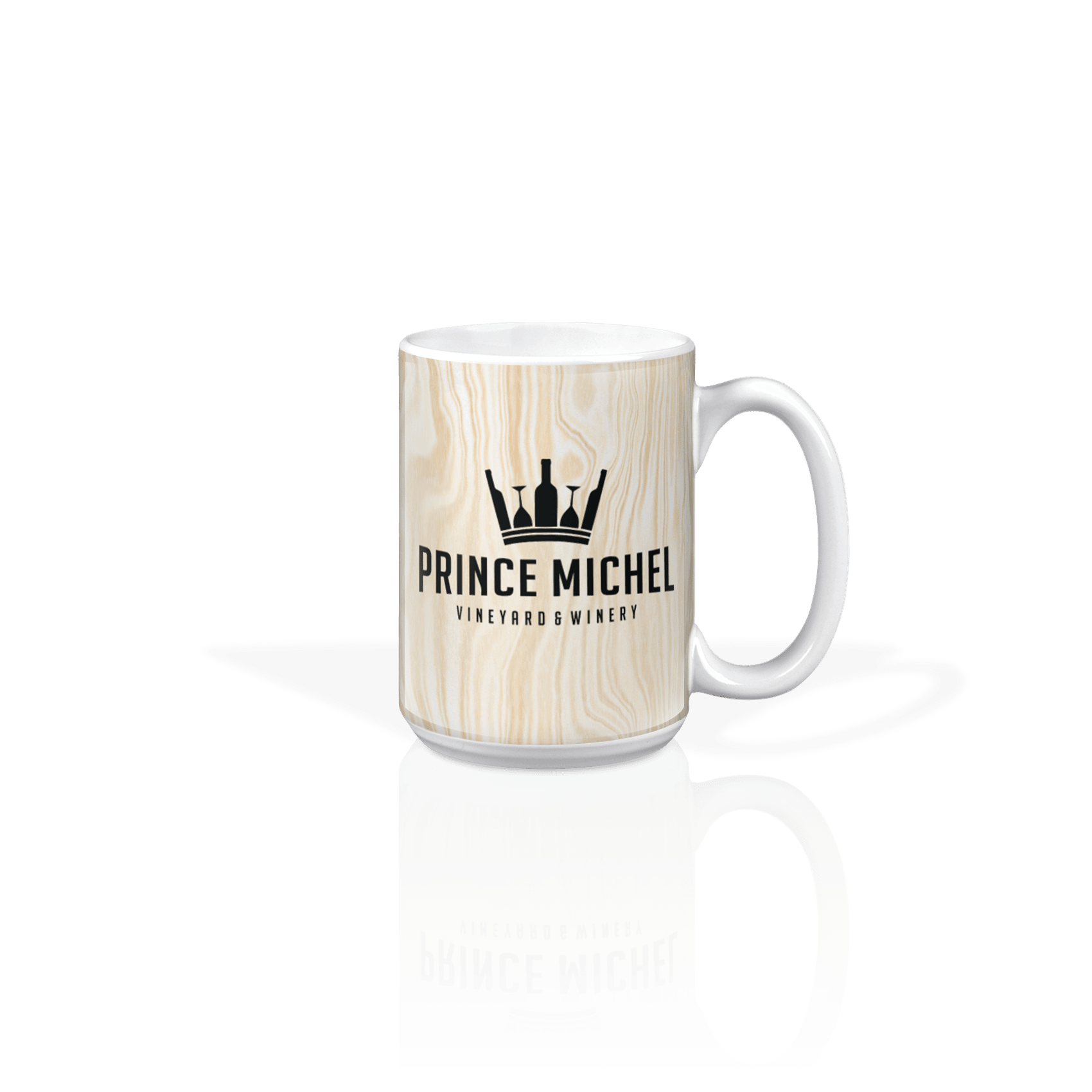 Prince Michel Logo on Birch