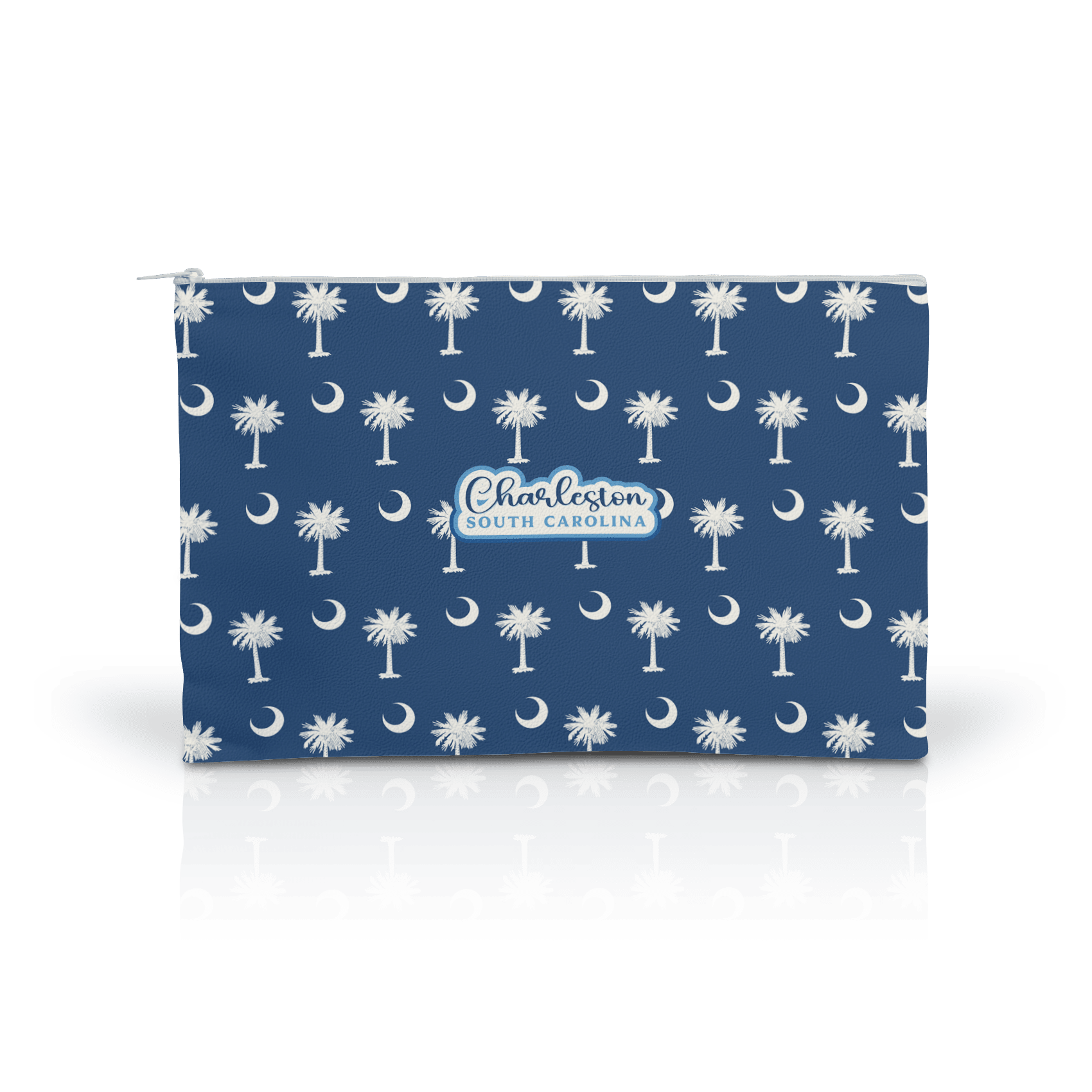 Palmetto Moon white on Navy