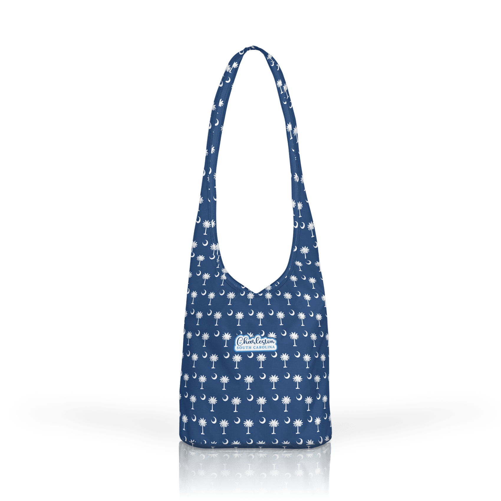 Palmetto Moon white on Navy