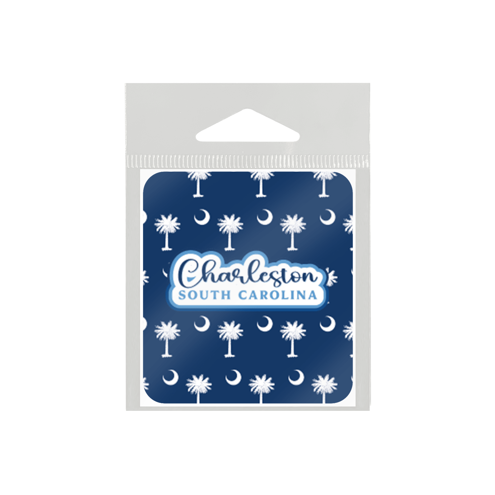 Palmetto Moon white on Navy