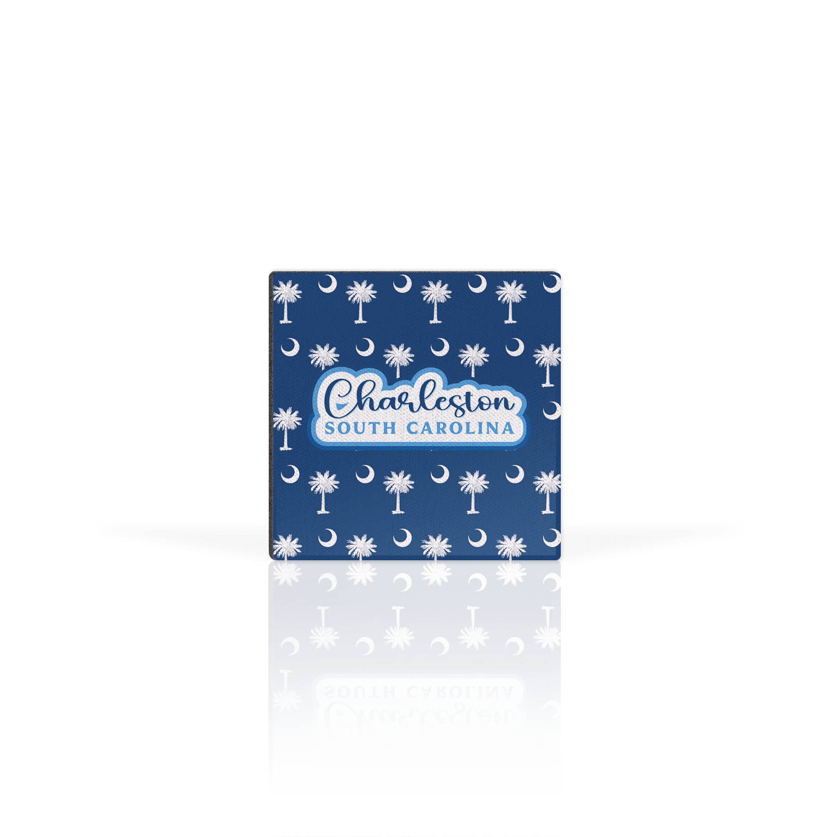 Palmetto Moon white on Navy