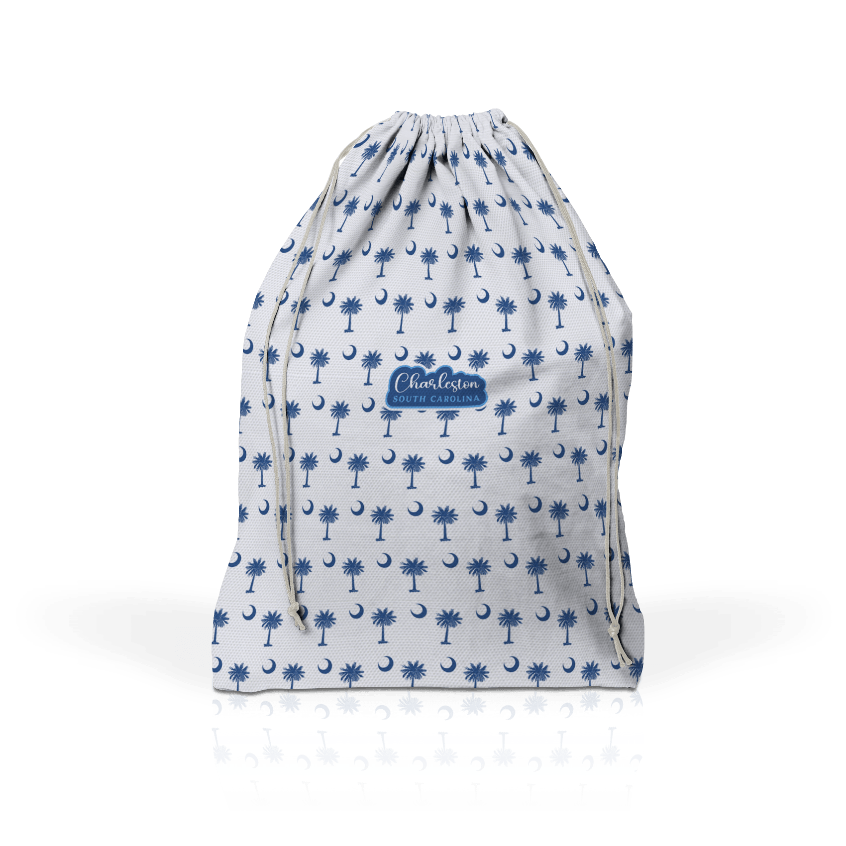 Palmetto Moon navy on white