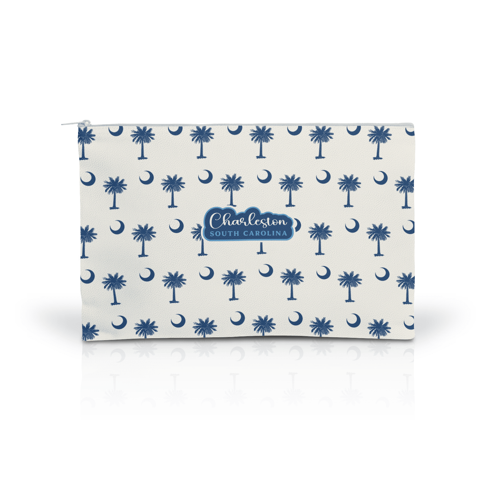 Palmetto Moon navy on white