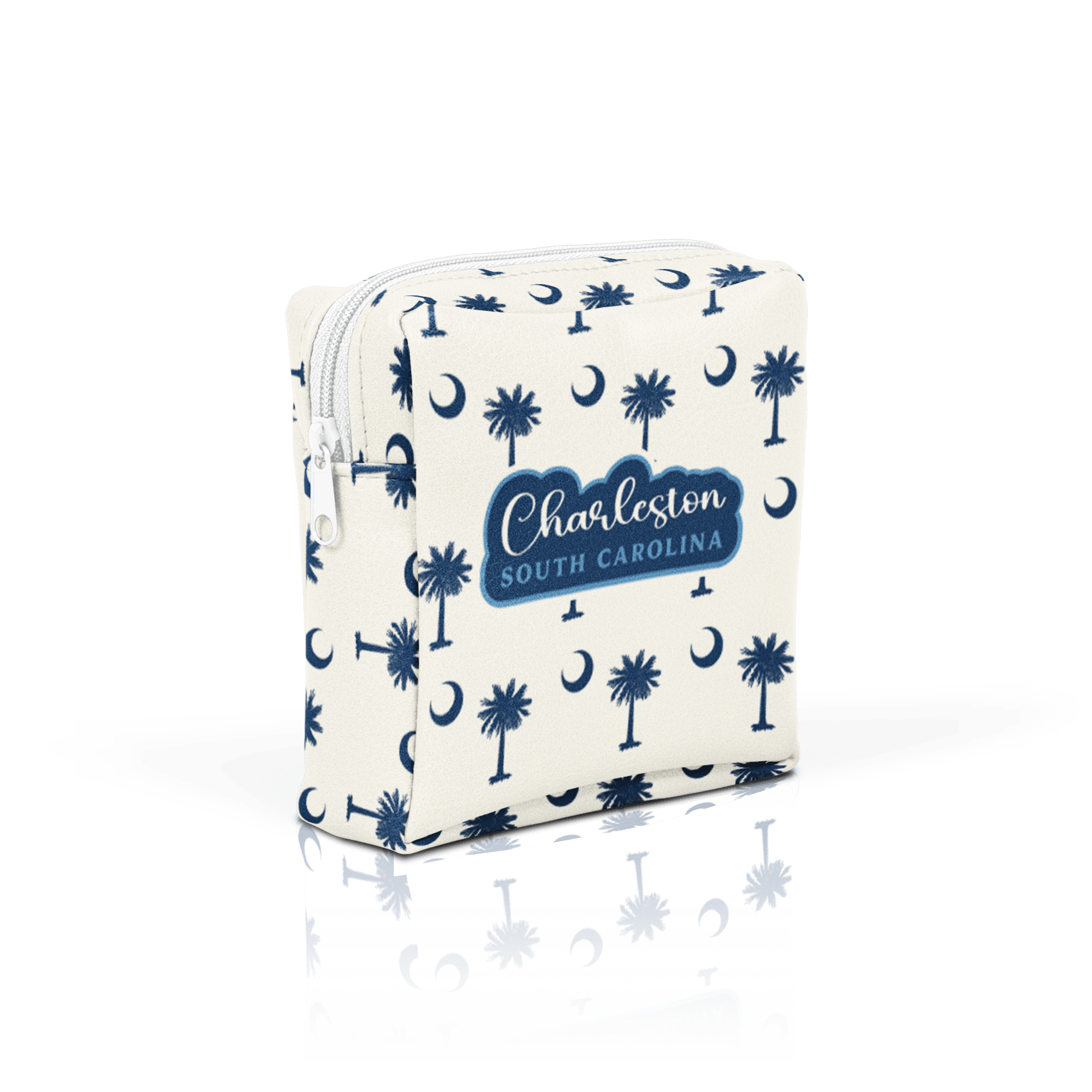 Palmetto Moon navy on white