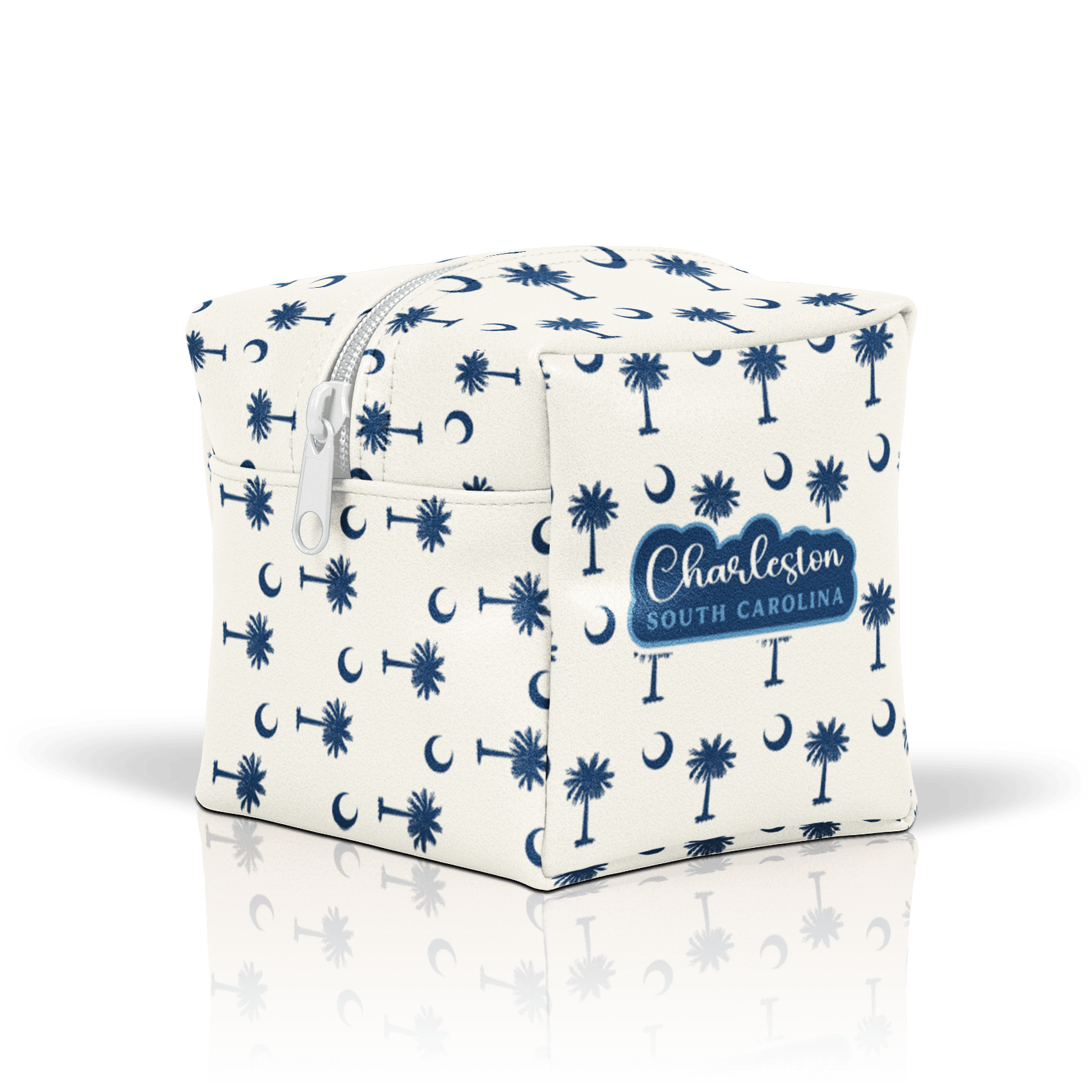 Palmetto Moon navy on white