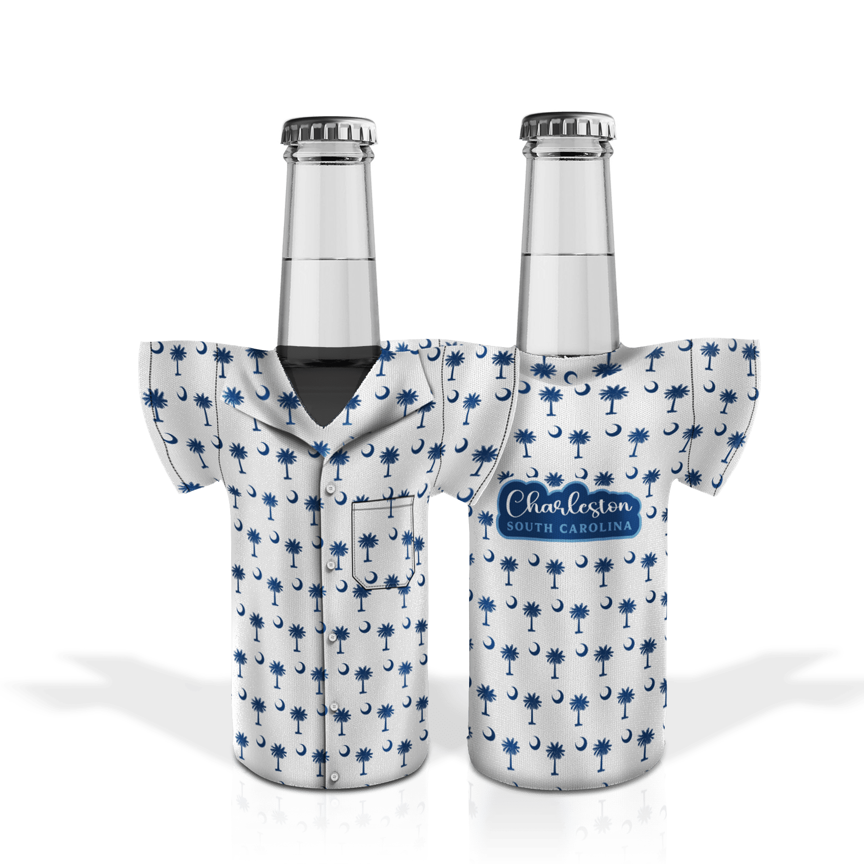Palmetto Moon navy on white