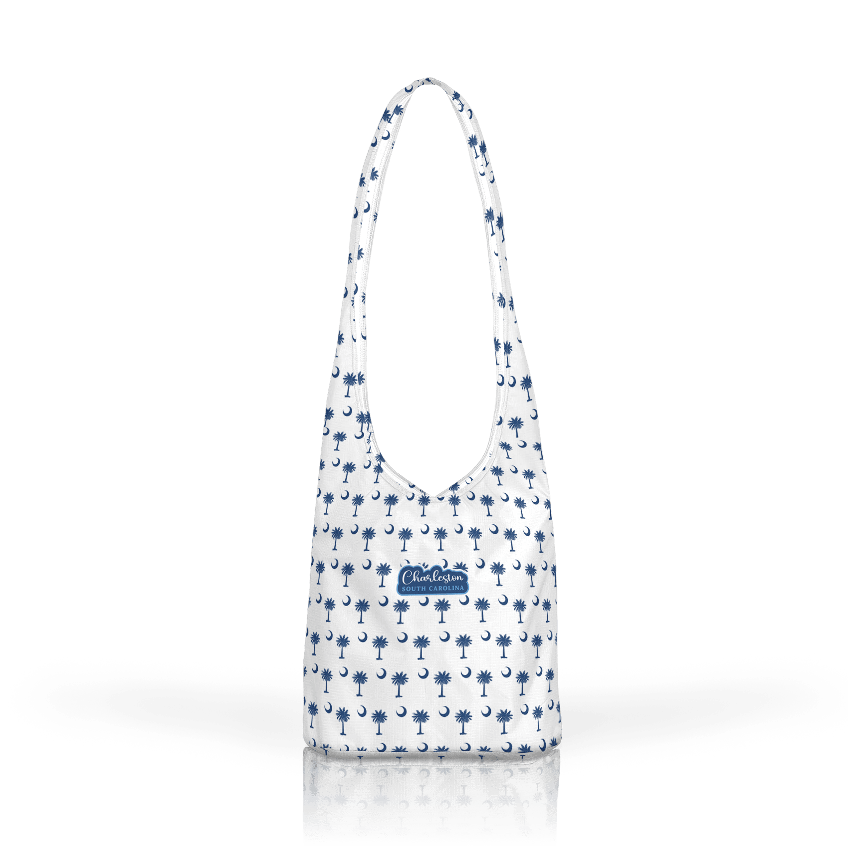 Palmetto Moon navy on white