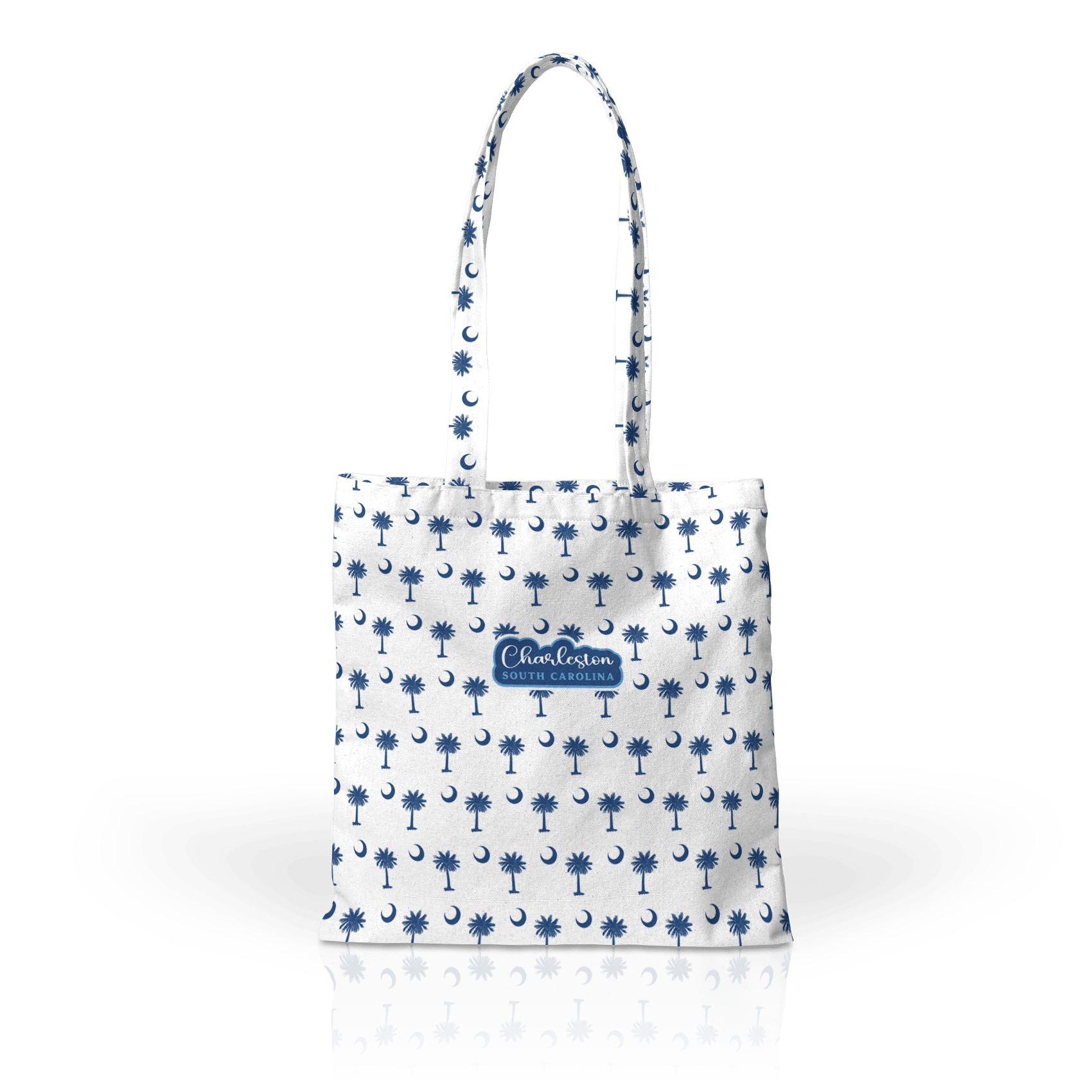 Palmetto Moon navy on white