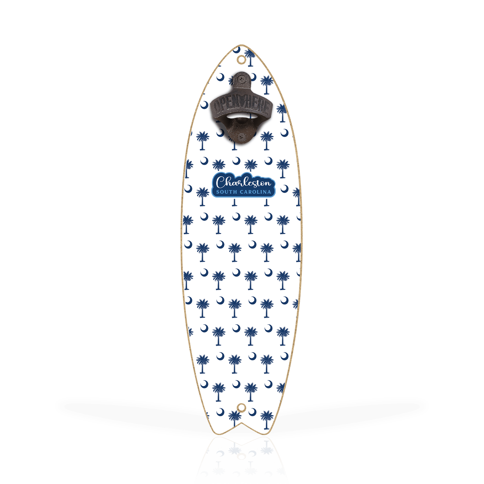 Palmetto Moon navy on white