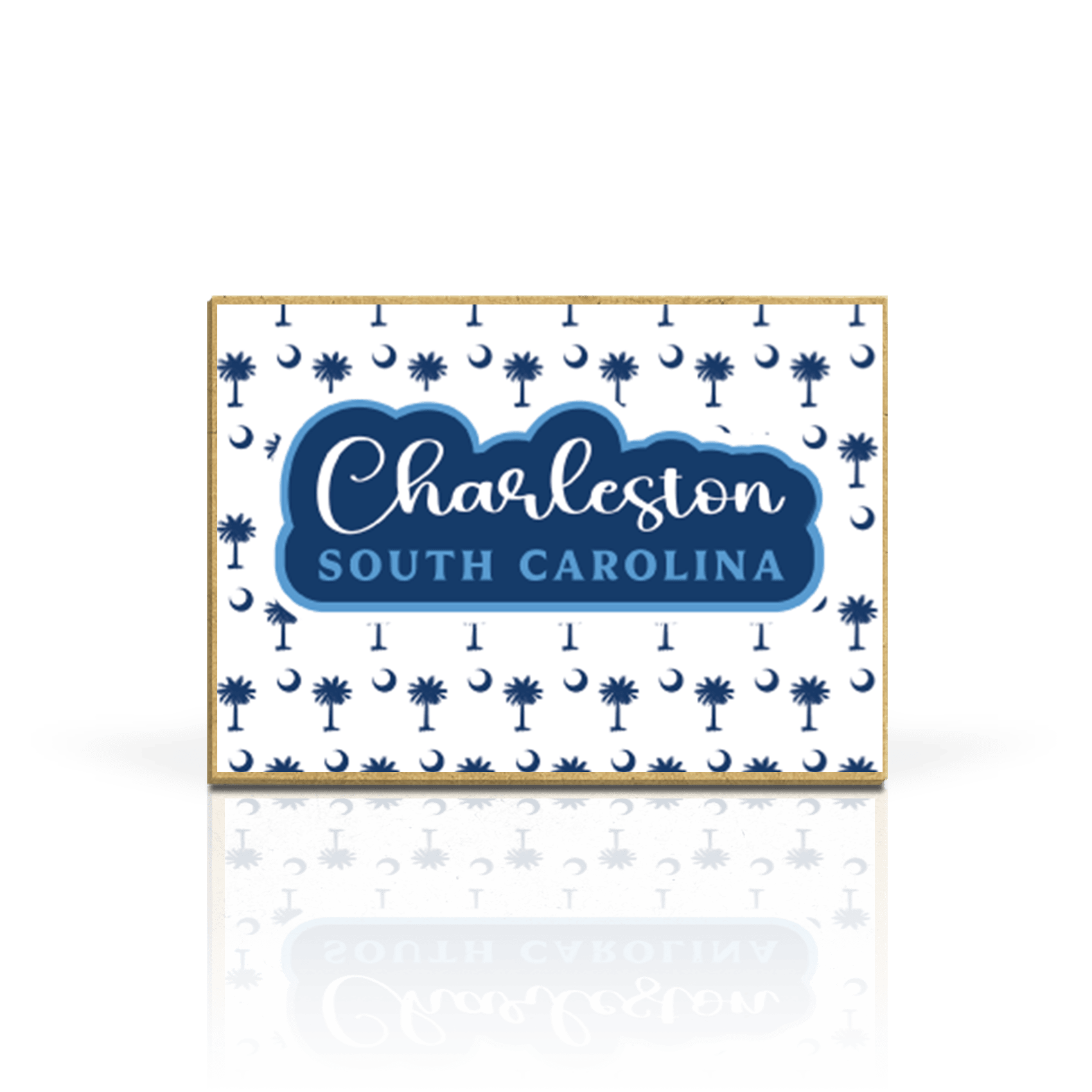 Palmetto Moon navy on white