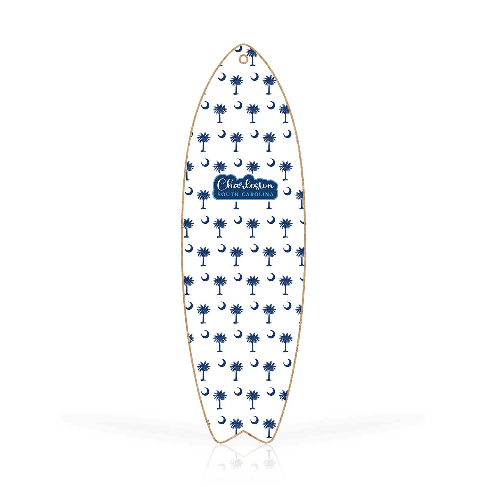 Palmetto Moon navy on white