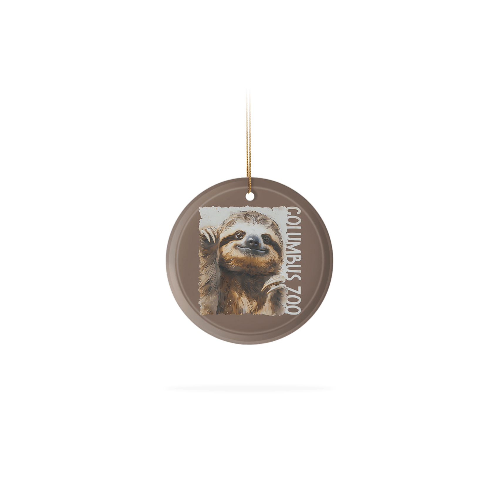 Frosted Glass Ornament 3.5"