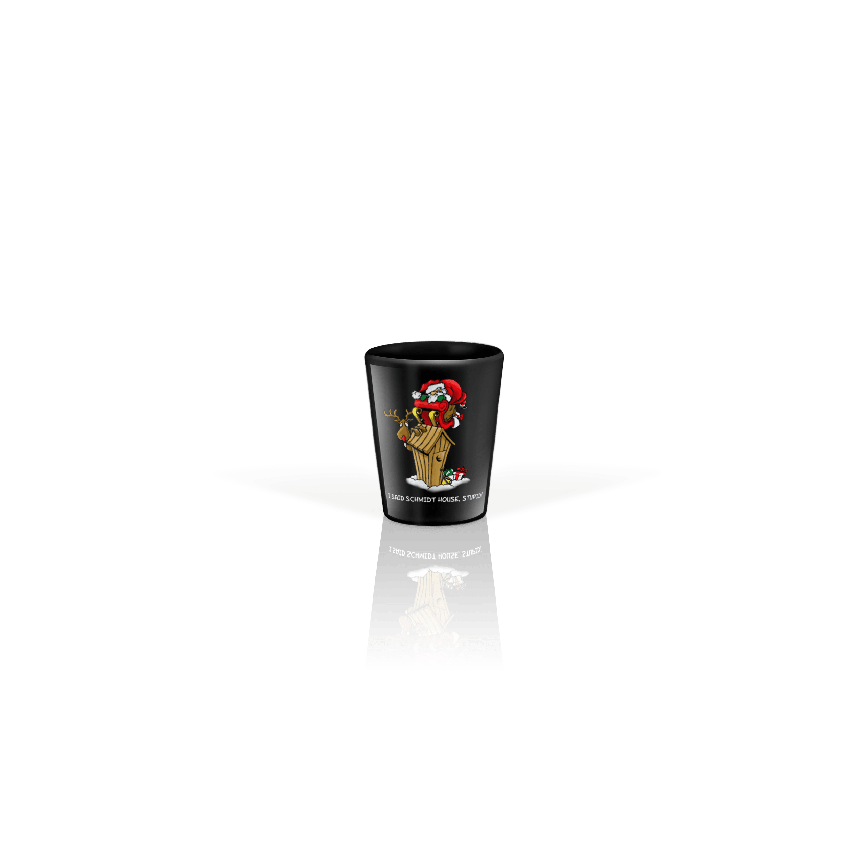 Ceramic Shot Glass 2oz Black