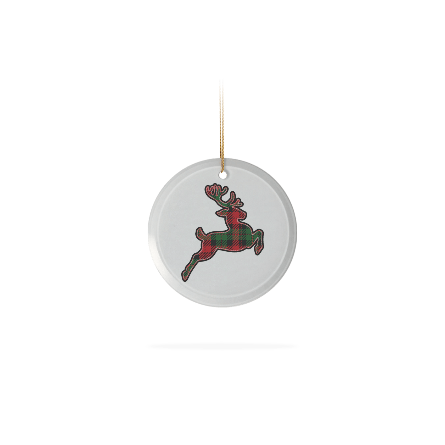 Frosted Glass Ornament 3.5"