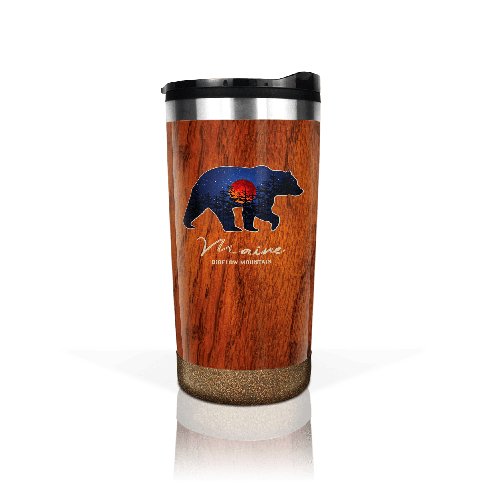 Red Moon Bear on Mahogany