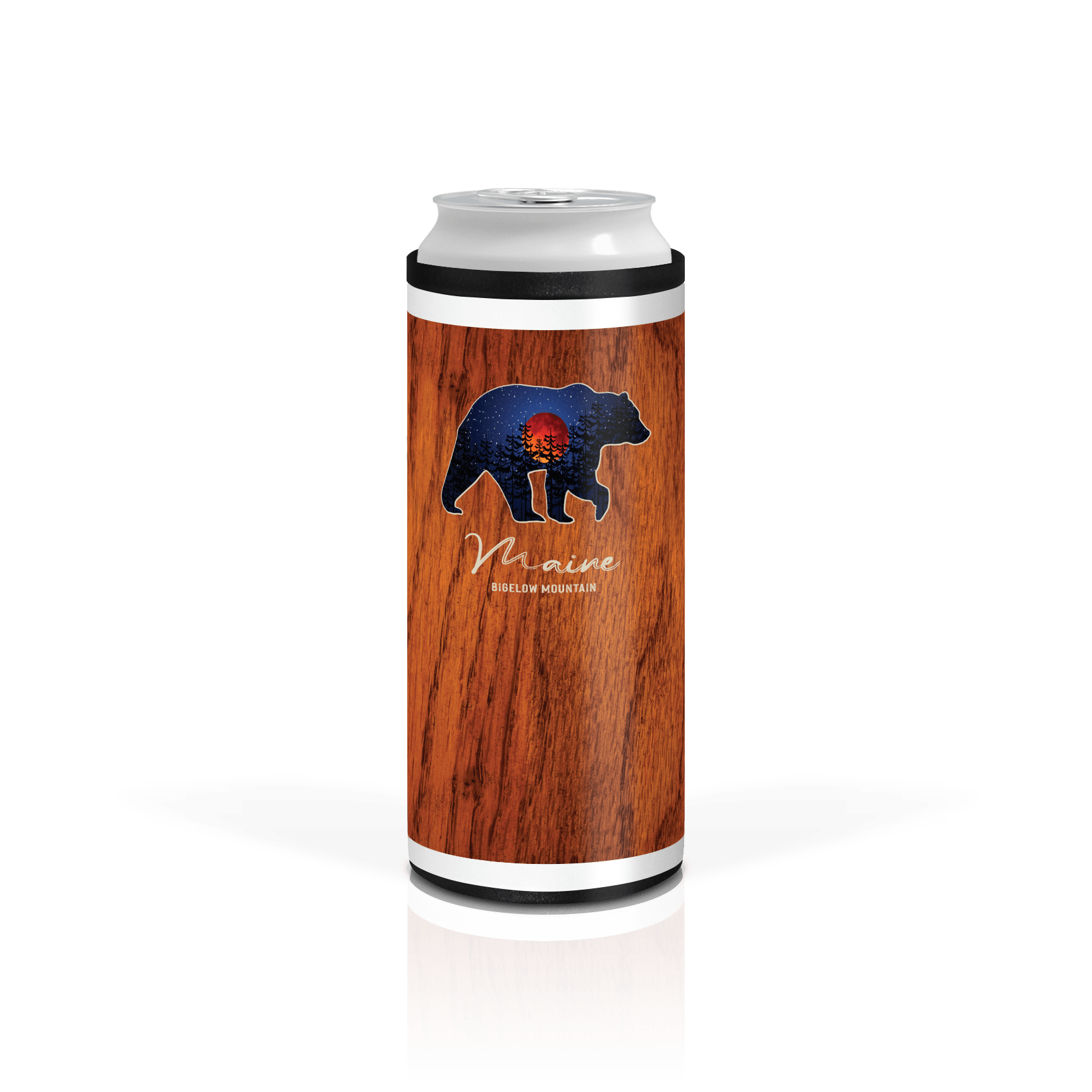 Red Moon Bear on Mahogany