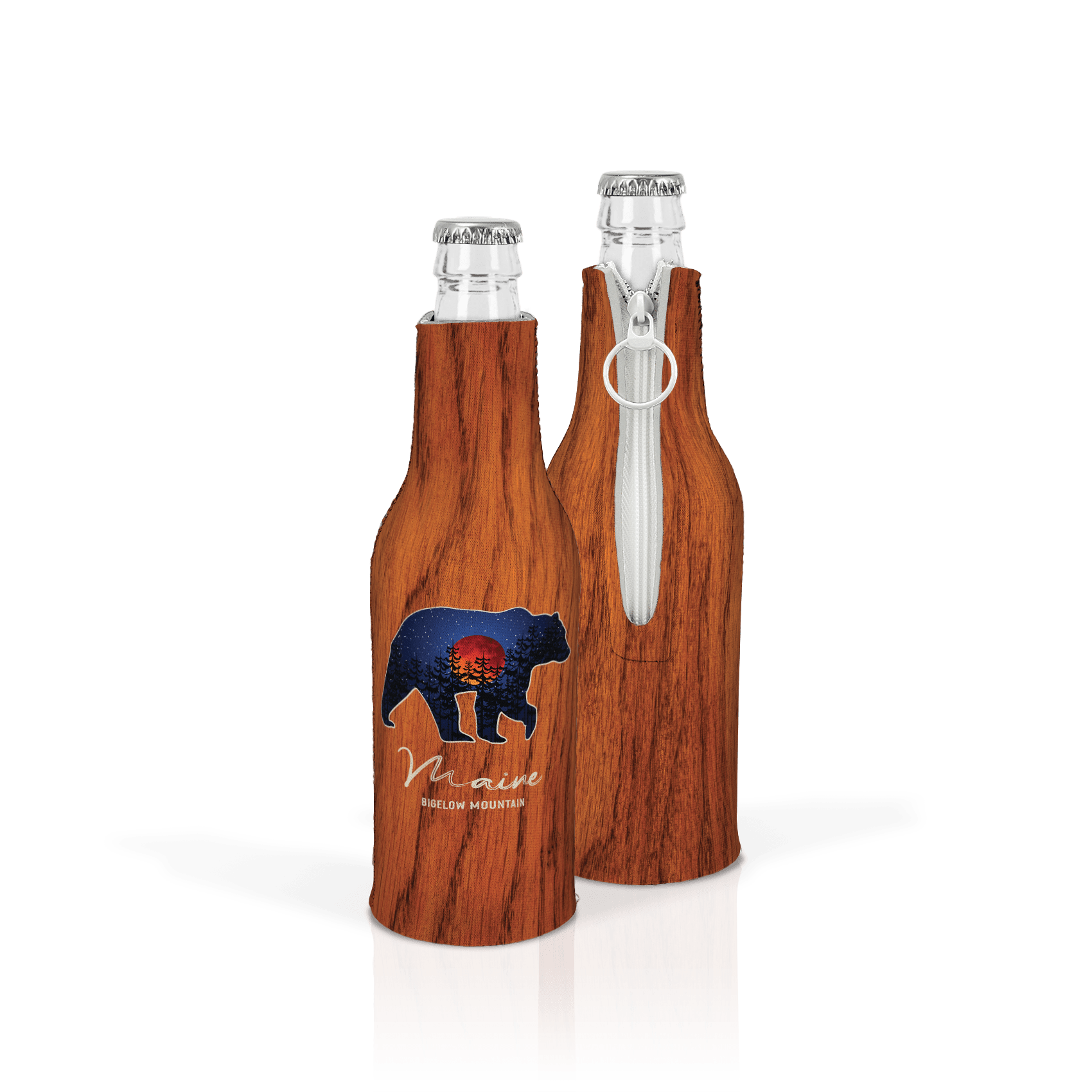 Red Moon Bear on Mahogany