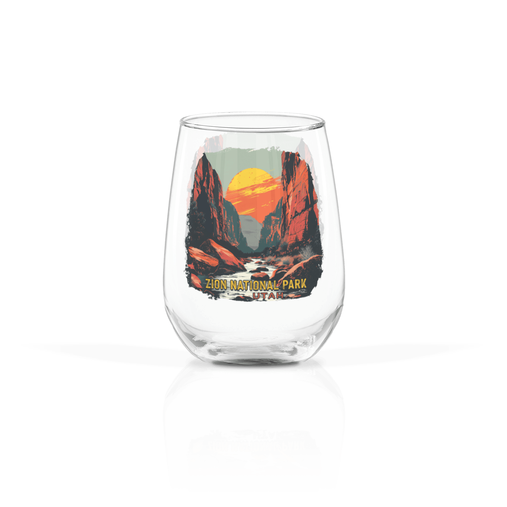 Clear 17oz Stemless Wine Glass